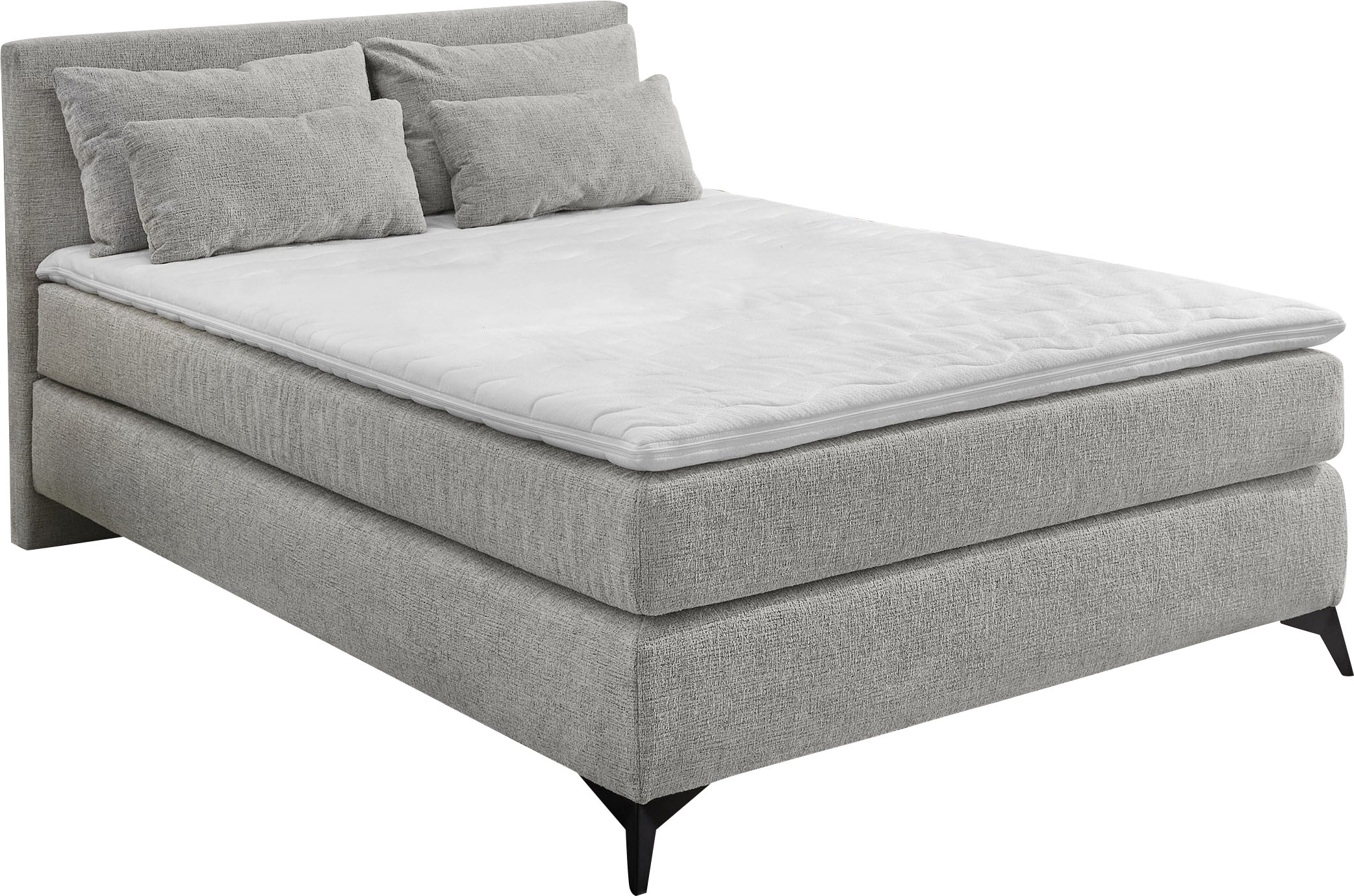 Jockenhöfer Gruppe Boxspringbett »Paulina, inkl. Topper und Kissen, Härtegrade wählbar«, 140x200 cm oder 180x200cm