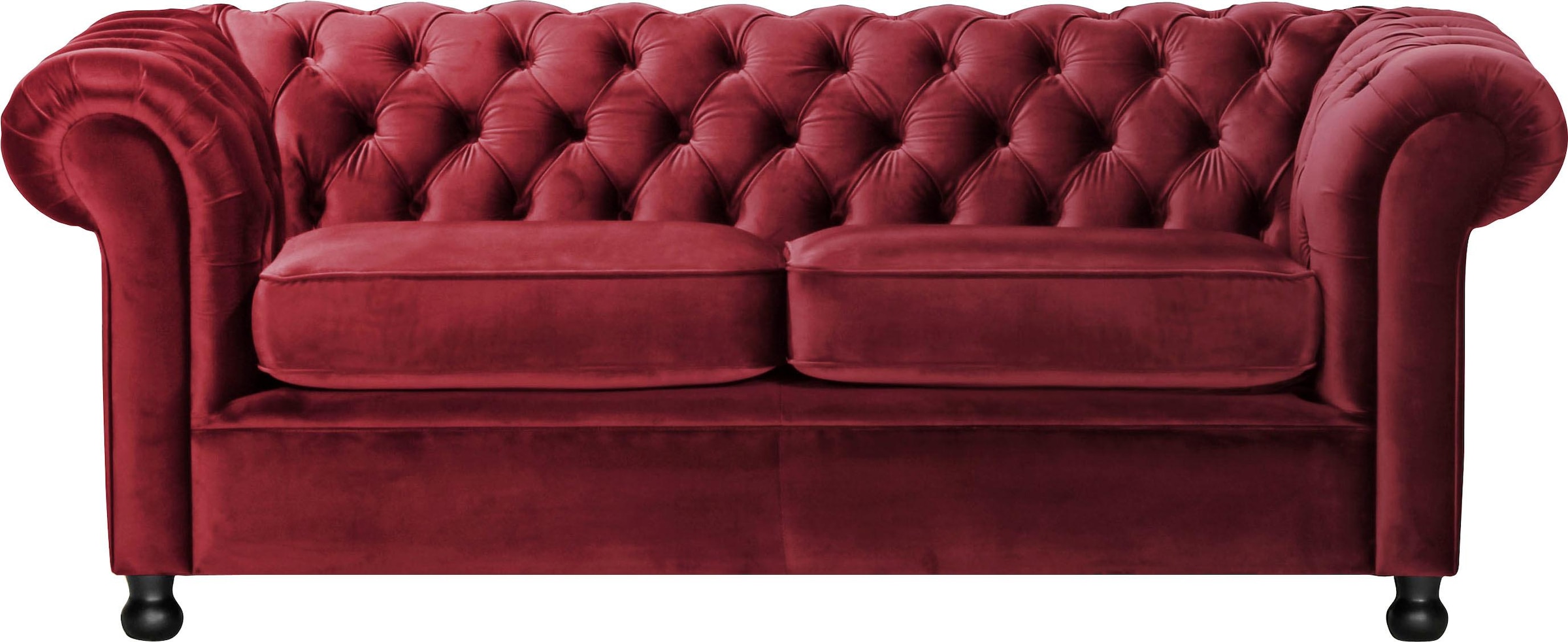 Home affaire Chesterfield-Sofa "Chesterfield Home 3-Sitzer B/T/H: 192/87/75 günstig online kaufen