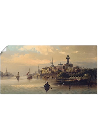 Wandbild »Kauffahrtsschiffe auf Bosporus, Istanbul«, Gewässer, (1 St.)