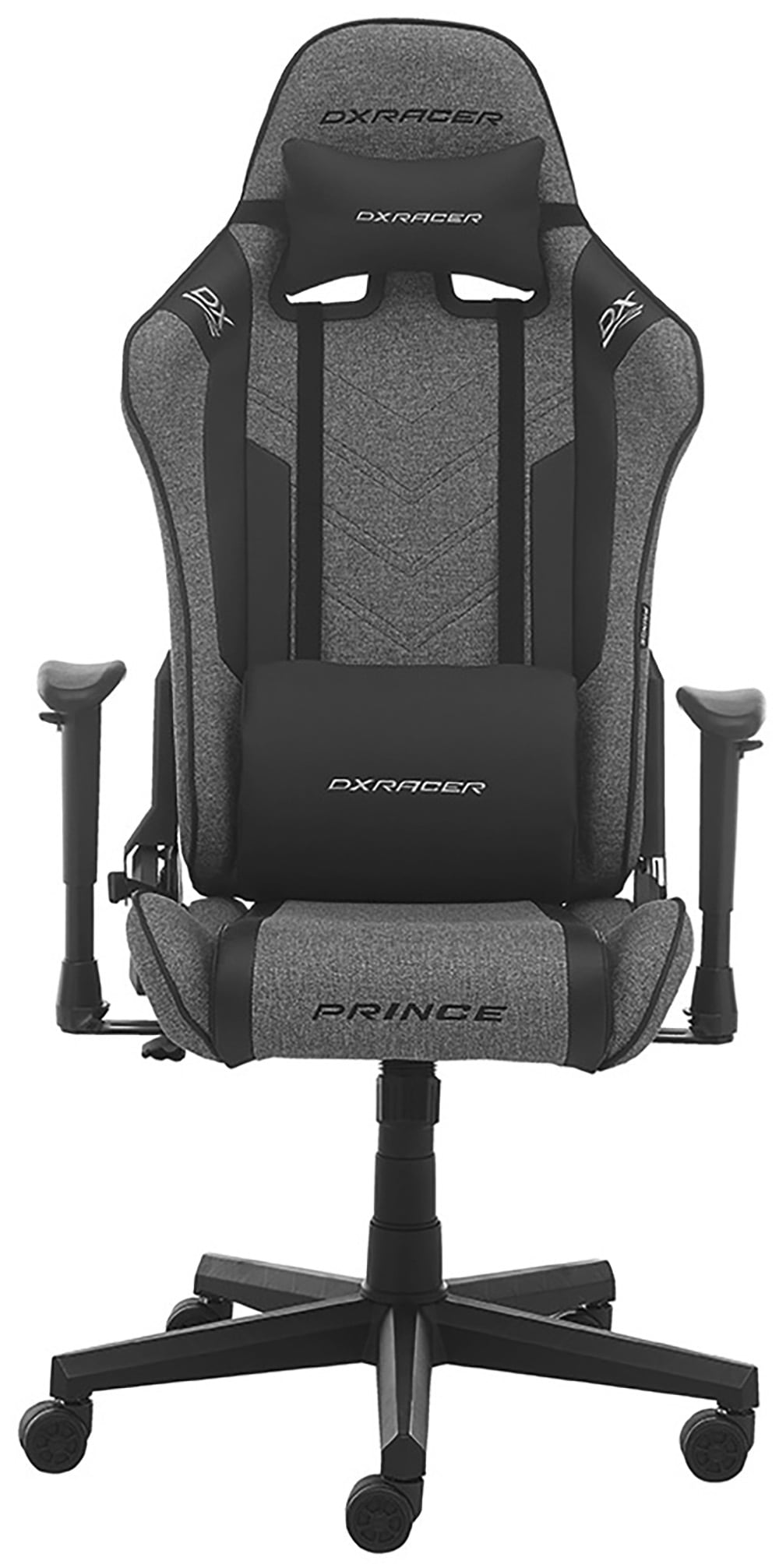 MCA furniture Gaming-Stuhl »DX Racer Prince Gamingchair«, (Set), 1 St., Stoff, Gaming,Racing,Design,Lordose,Kissen,Armlehne,drehbar,verstellbar