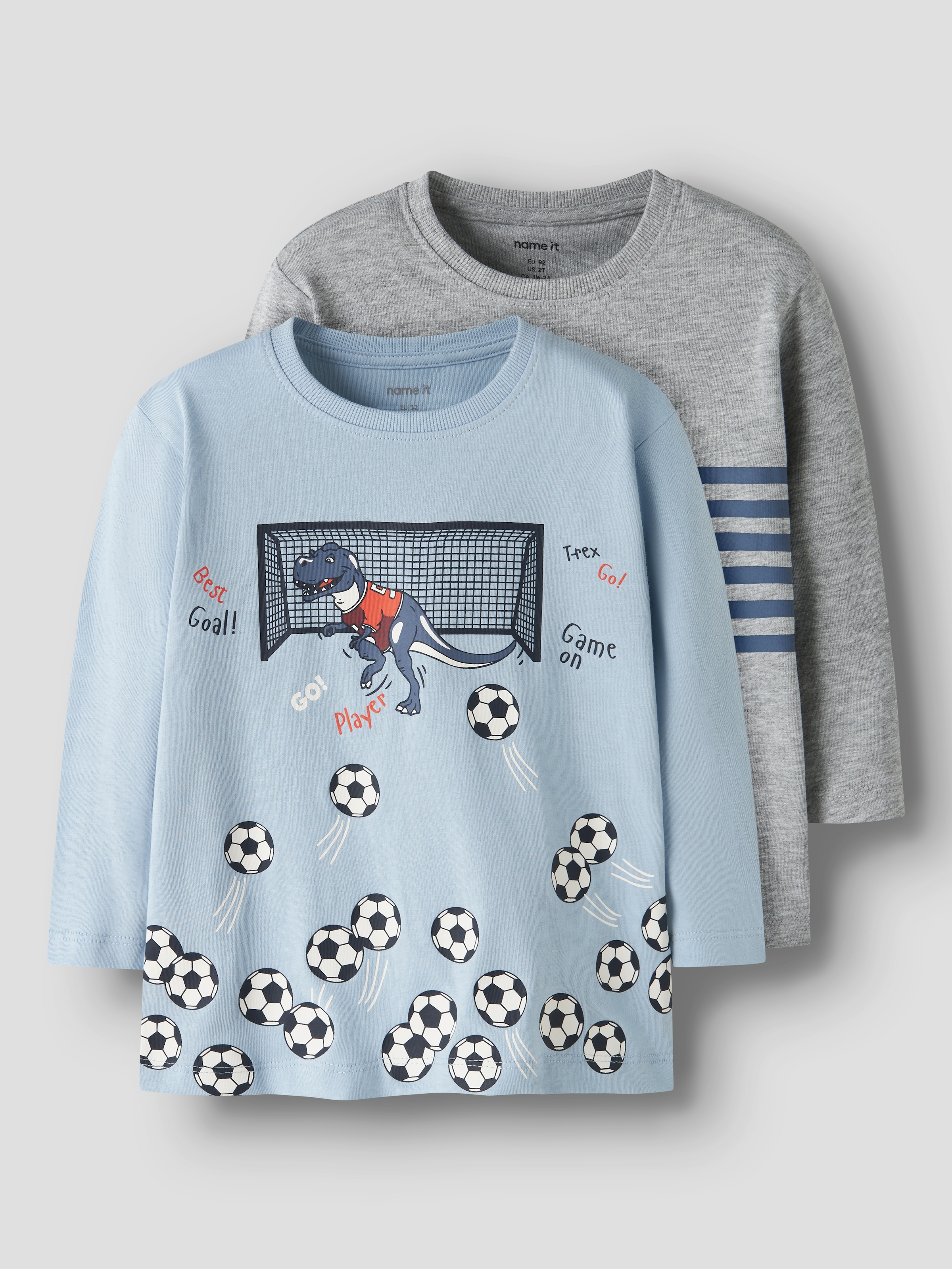 Name It Langarmshirt »NMMVILASSE 2P LS NREG TOP« Packung, 2