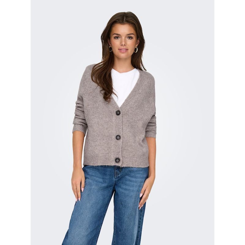 ONLY Strickjacke »ONLZOEY L/S REGULAR CARDIGAN NCA KNT« Woodsmoke Detail:Melange XS XS Gestrickter Cardigan von ONLY