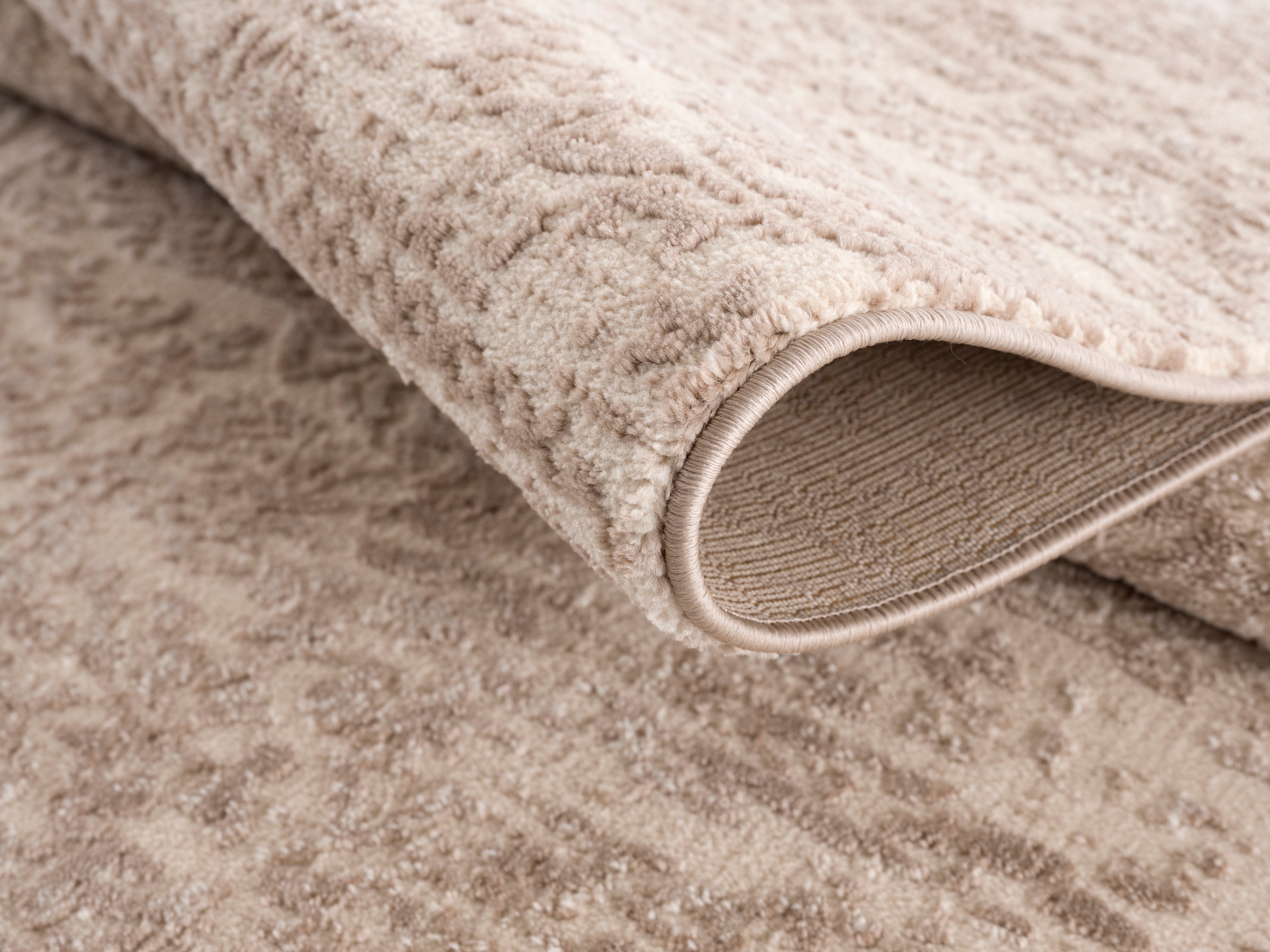 Home affaire Teppich »Dilani«, rechteckig, Vintage, dezenter Glanz, Hoch-Tief-Struktur, Schrumpf Carving-Effekt