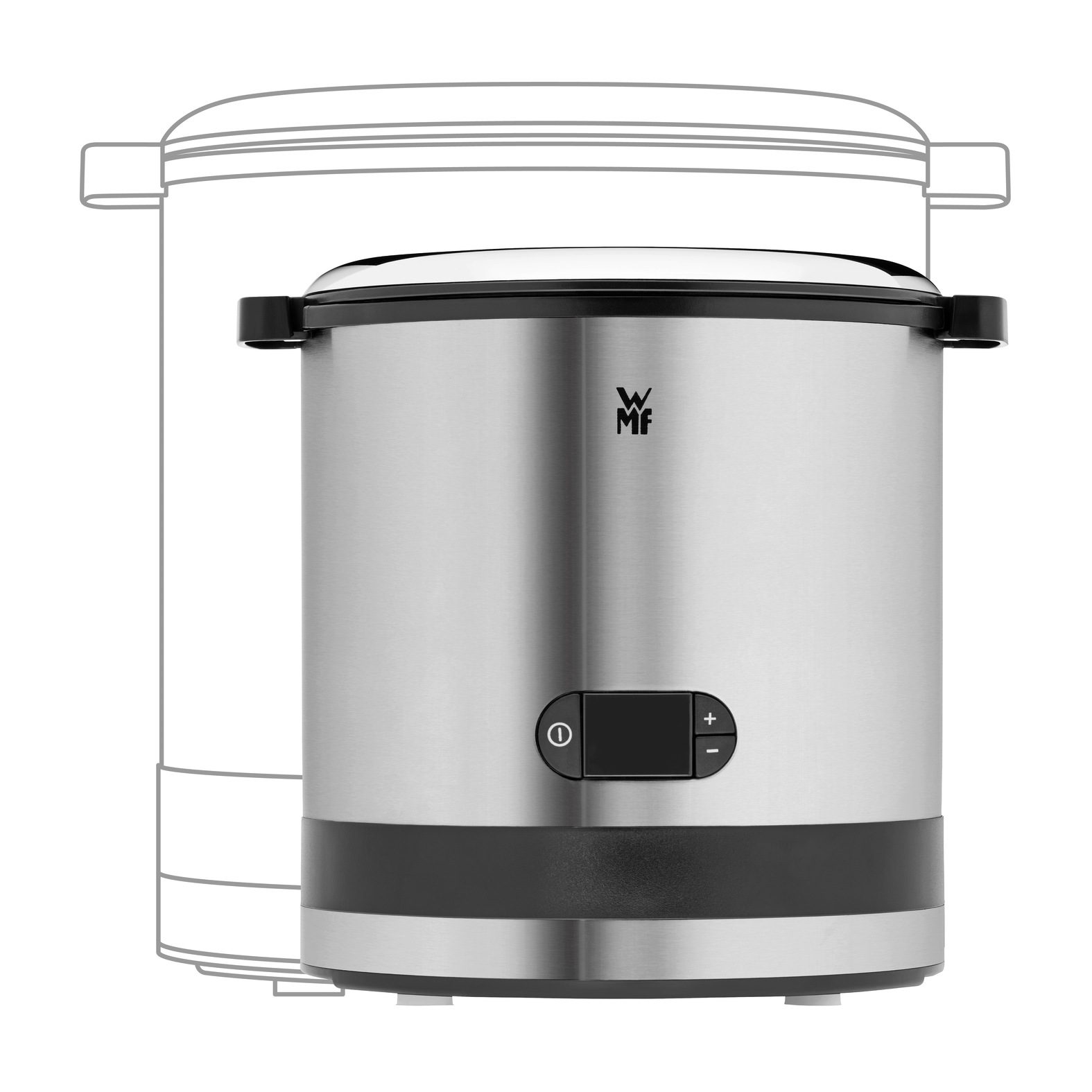 WMF Eismaschine »KÜCHENminis® 3-in-1 Eiscreme/Frozen Yogurt/Sorbet, Eiswürfelbehälter«, 0,3 l, 12 W, mit Timer für flexible Zubereitung, spülmaschinengeeignete Teile