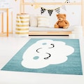 Carpet City Kinderteppich »Bubble Kids 1324«, rechteckig, 11 mm Höhe, Spielteppich, Wolke, Weicher Flor, Pflegeleicht, Kinderzimmer
