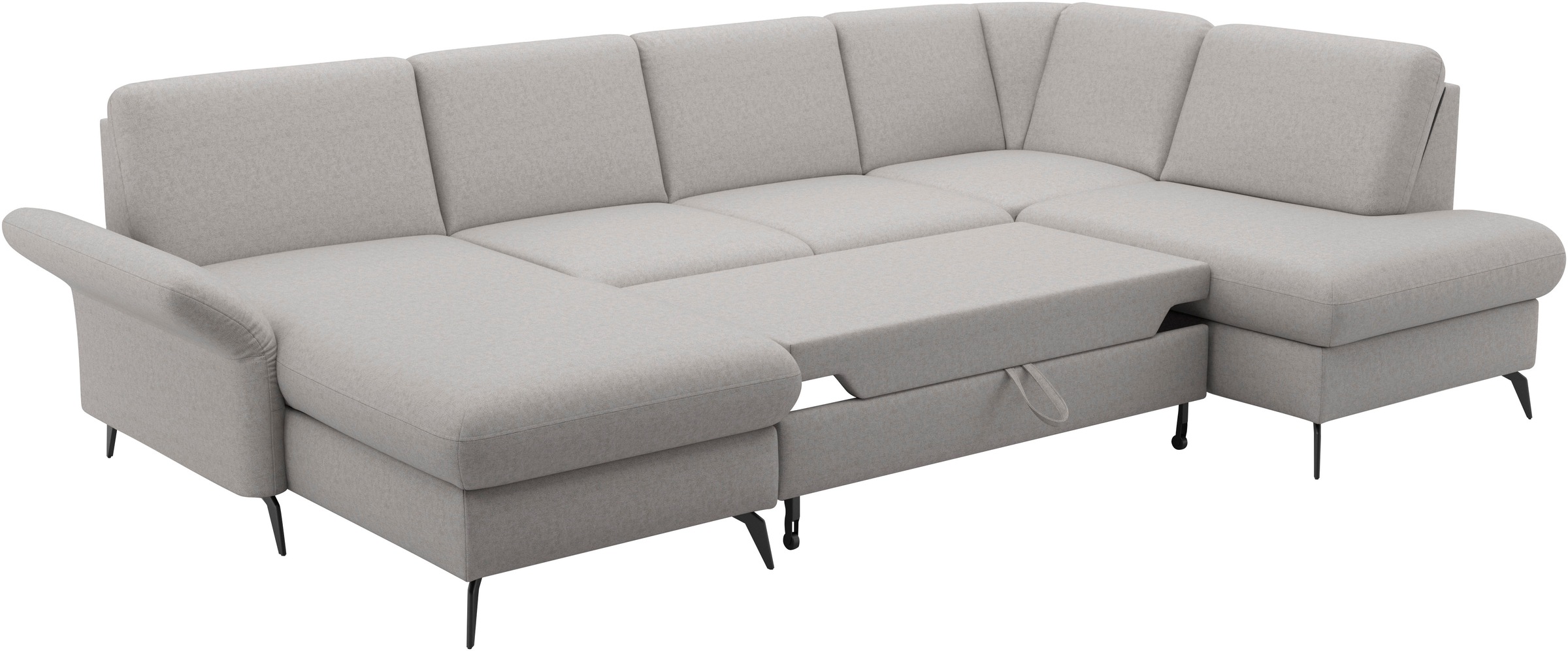 Home affaire Wohnlandschaft »Rochelle«, optional: Armteilverstellung, klappbar, Bettkasen