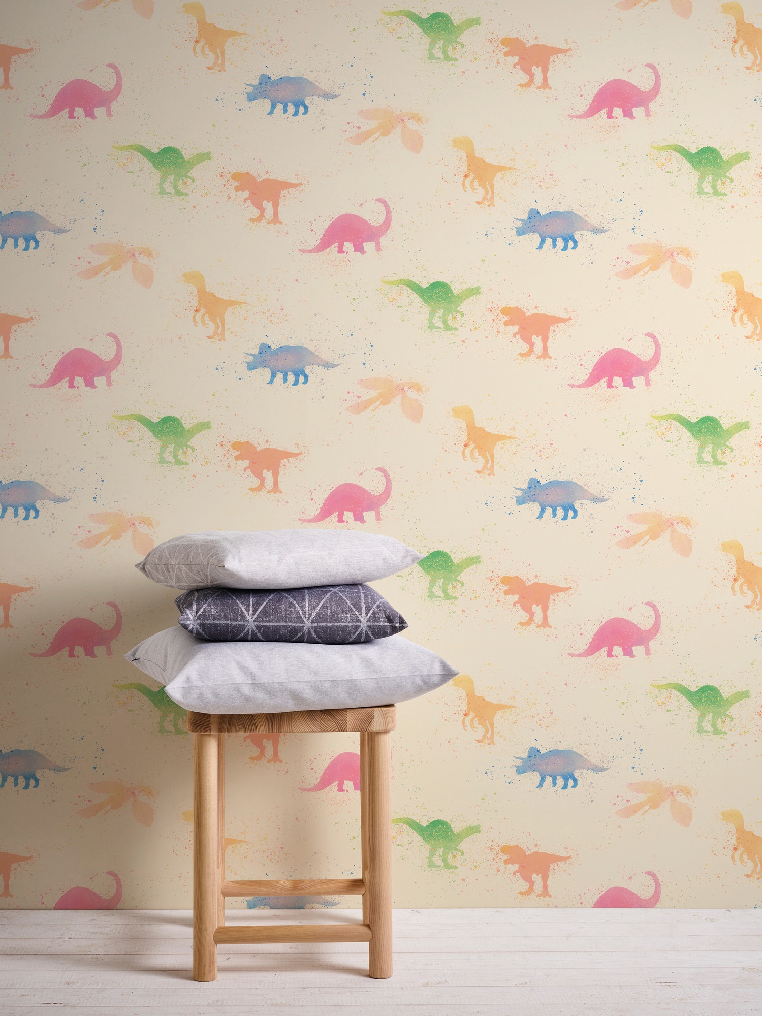 A.S. Création Vliestapete »Little Love«, Motiv-abstrakt-naturalistisch, Kindertapete Tapete Dinosaurier Tapeten Kinderzimmer Design Wandtapete
