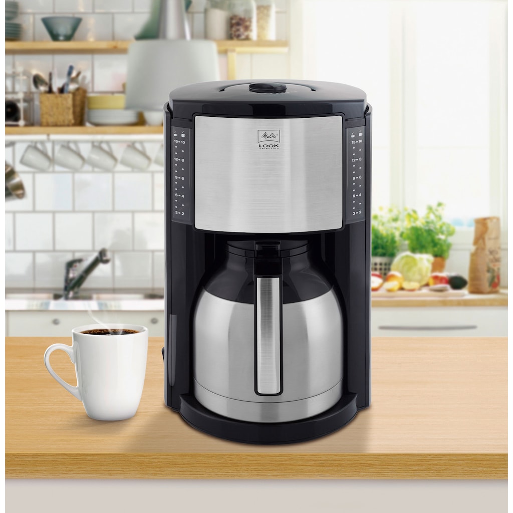 Melitta Filterkaffeemaschine »Look® Therm Selection M661«, 1,25 l Kaffeekanne, Papierfilter, 1x4