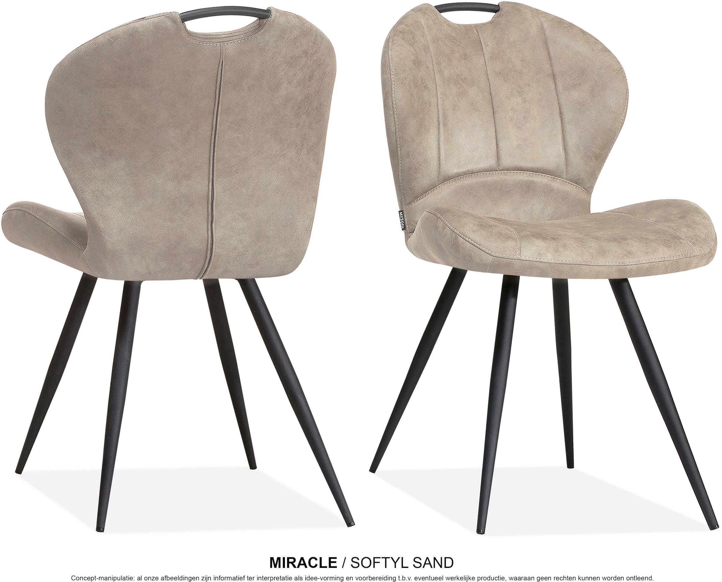 OMG Design Esszimmerstuhl »Miracle« (Set) 2 Stk. Stoff Esszimmerstuhl, pfle günstig online kaufen