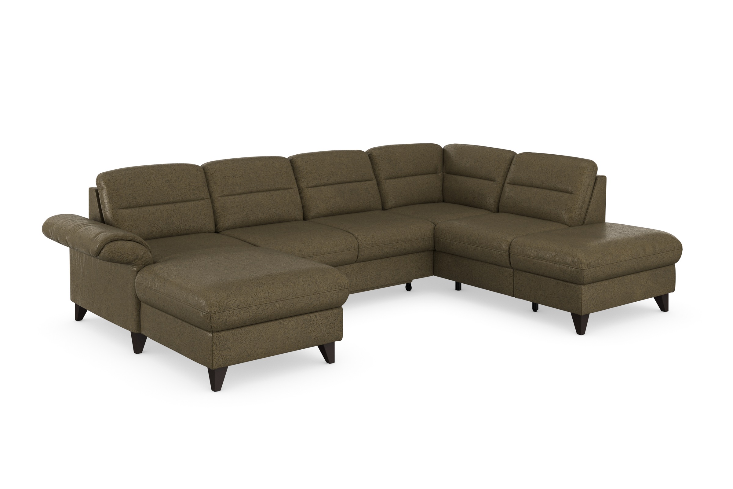 sit&more Wohnlandschaft »Mellum U-Form«, Federkern, wahlweise mit Bettfunktion, Stauraum und Armteilfunktion