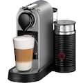 Nespresso Kapselmaschine »XN761B CitiZ & Milk«, 1260 Watt, Wassertankkapazität: 1 Liter, Pumpendruck: 19 Bar, inkl. Aeroccino Milchaufschäumer, Willkommenspaket mit 14 Kapseln