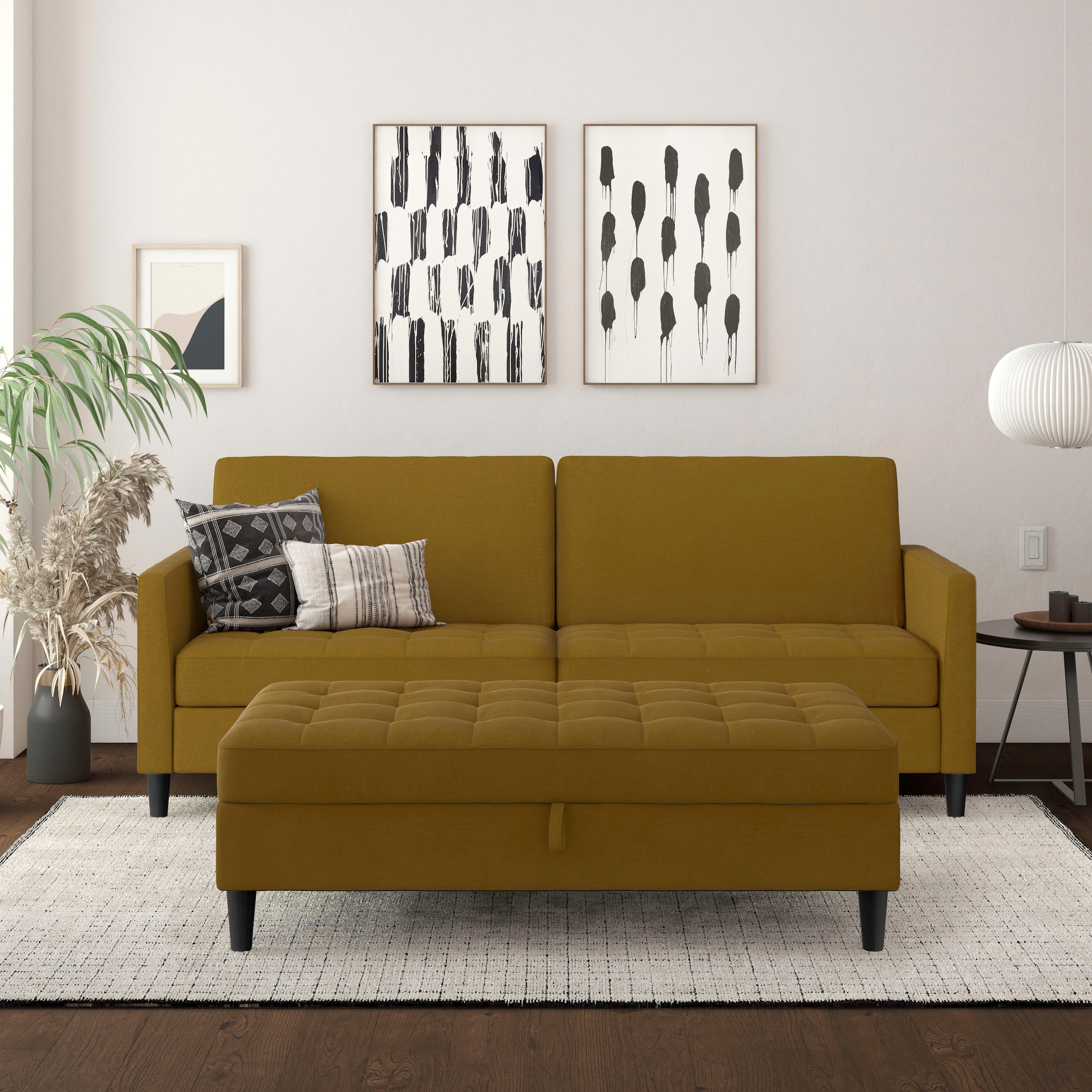 Dorel Home 3-Sitzer »Presley«, Sofa mit Bett-Funktion und verstellbarer Rüc günstig online kaufen