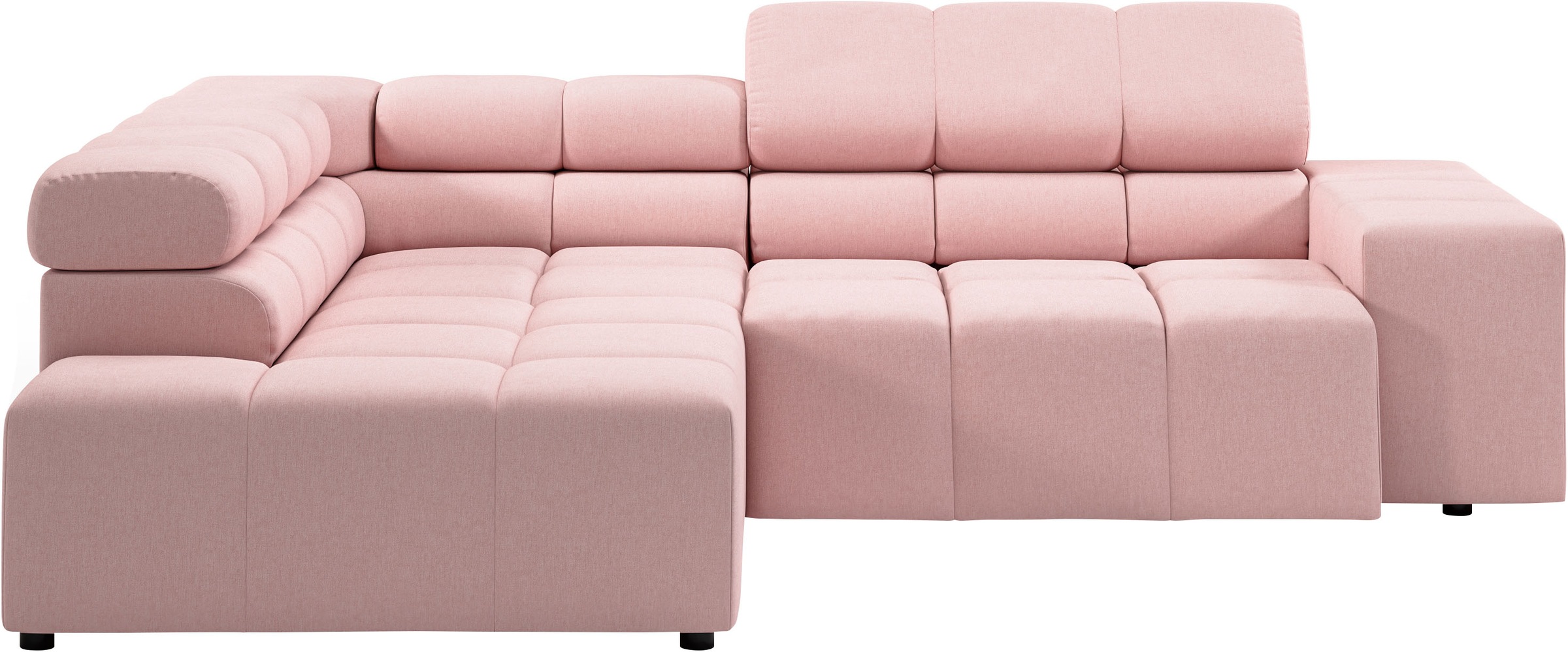 INOSIGN Ecksofa "Ancona, incl. Kopfteilverstellung + 3 Zierkissen, L-Form, günstig online kaufen