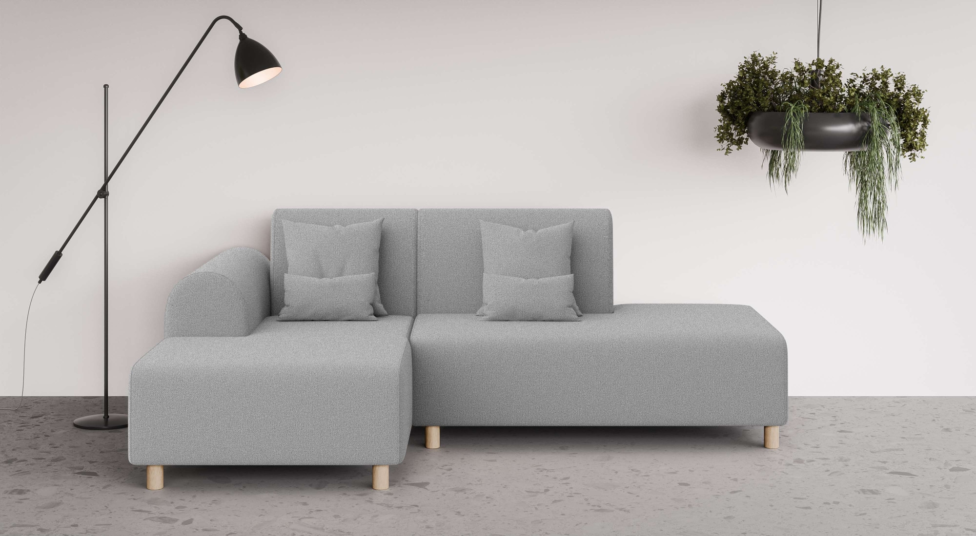 INOSIGN Ecksofa »Suyala«, L-Form mit Hocker günstig online kaufen