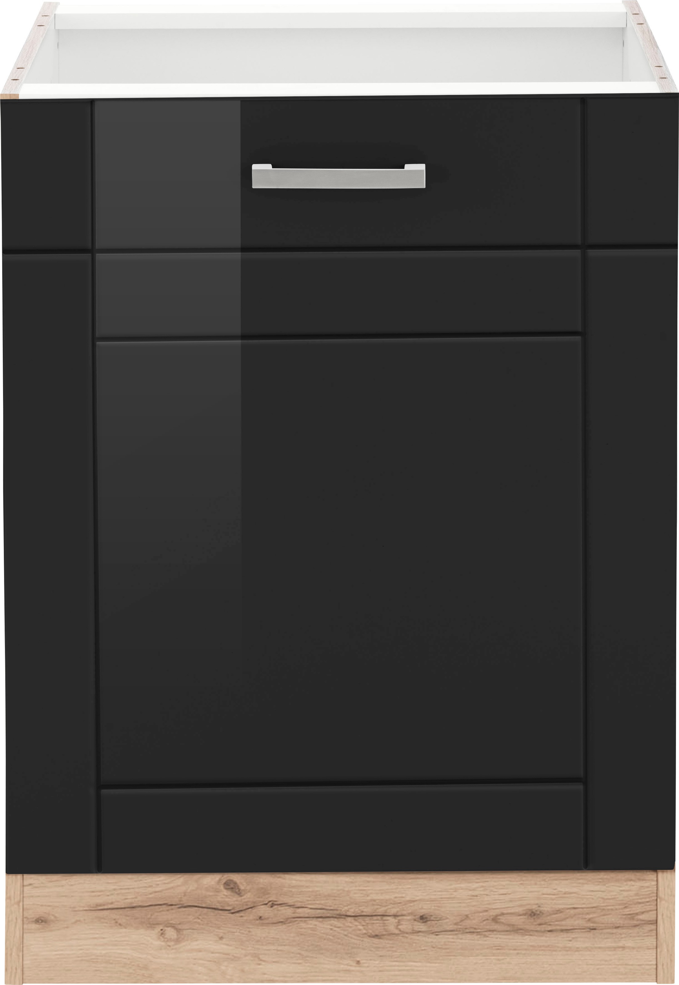KOCHSTATION Unterschrank "KS-Tinnum" 60 cm breit, MDF-Fronten, Metallgriff günstig online kaufen