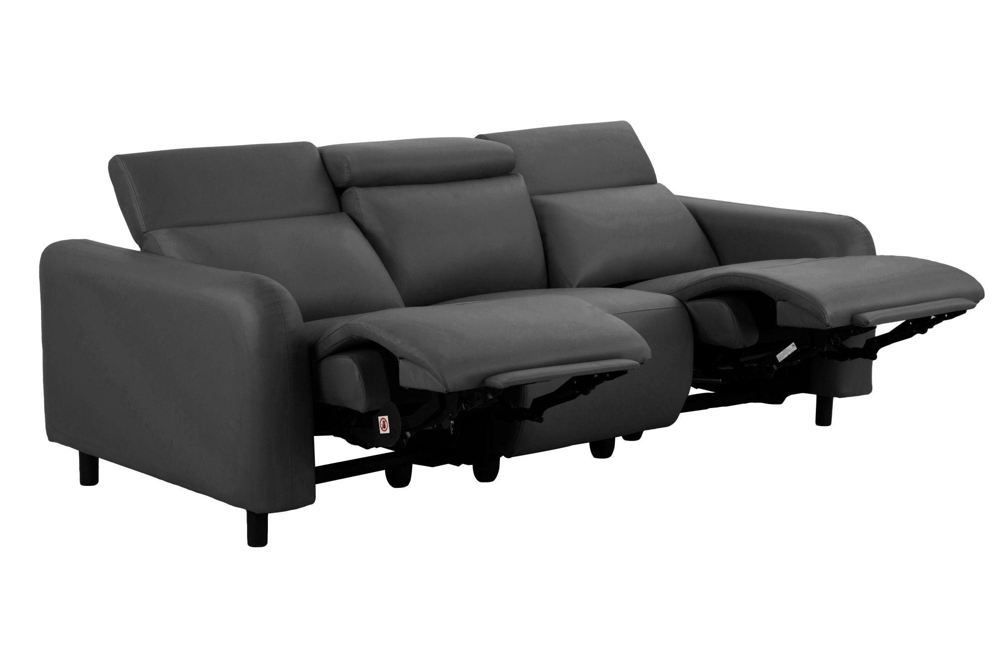 Home affaire 3-Sitzer »SKAANE Kunstleder, Sofa mit manueller-u. elektrischer Relaxfunktion«, Relax-Funktion in 2 Sitzen, Kopfteilverstellung, Federkernpolsterung