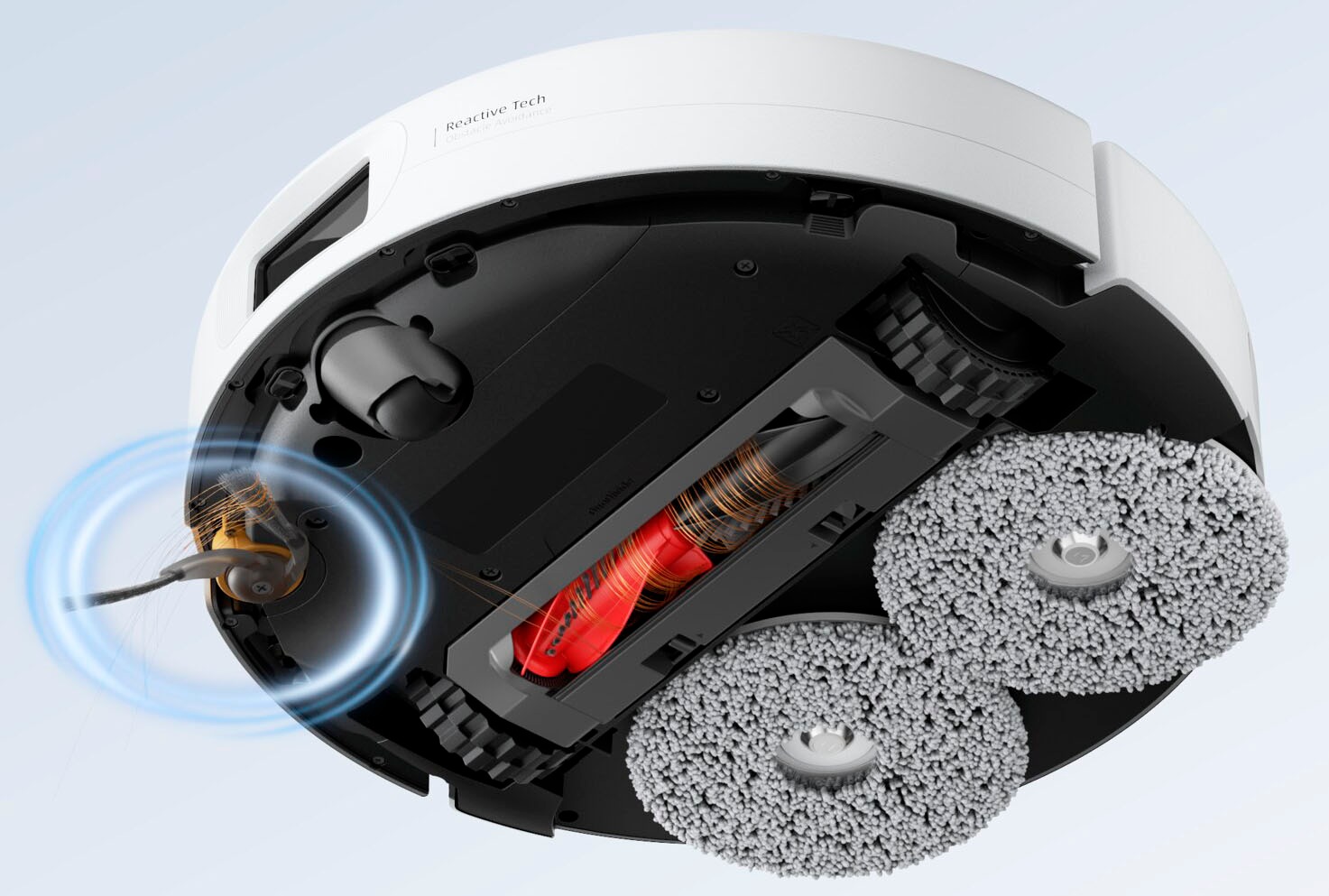 Roborock Nass-Trocken-Saugroboter »Qrevo 2 ProX« 25.000 Pa Saugkraft, DuoDivide-Anti-Tangle-Bürste, 2 rotierende Mopps