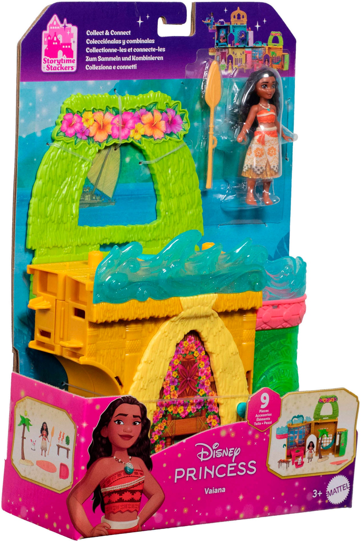 Mattel® Spielwelt »Disney Prinzessin Kleine Puppen Vaiana Stapelschloss«