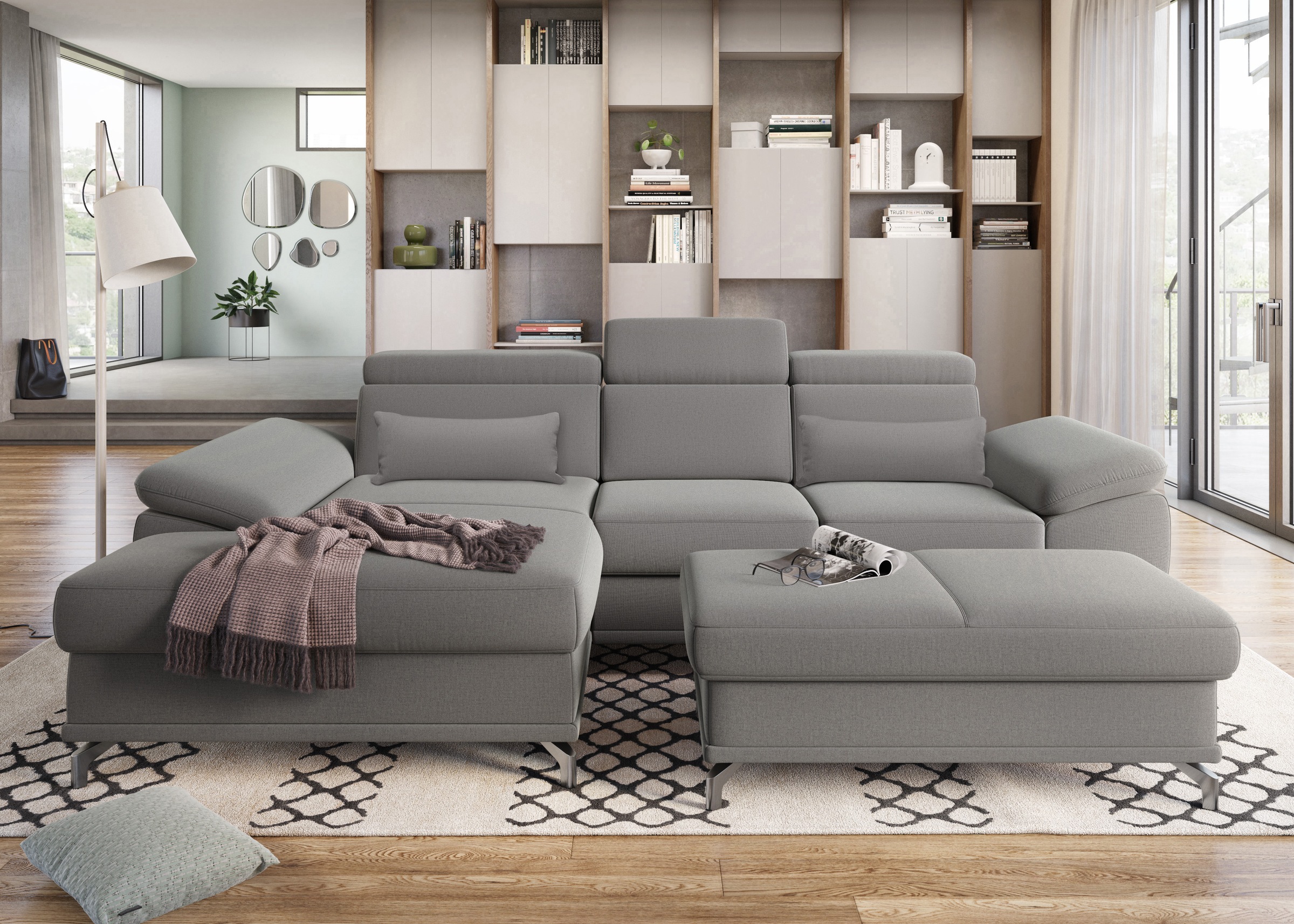 sit&more Ecksofa Cabrio L-Form, mit Sitztiefenverstellung, günstig online kaufen