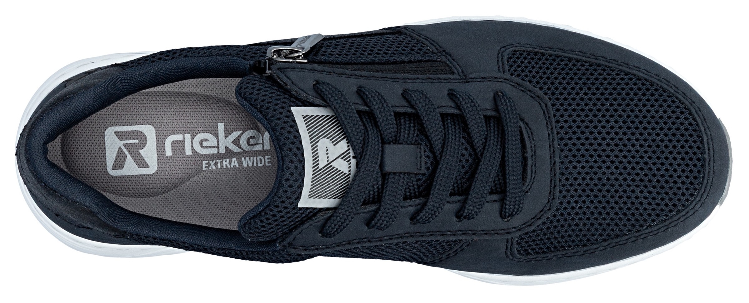 Rieker Sneaker  Schnürschuh, Halbschuh, Freizeitsneaker mit Reißverschluss