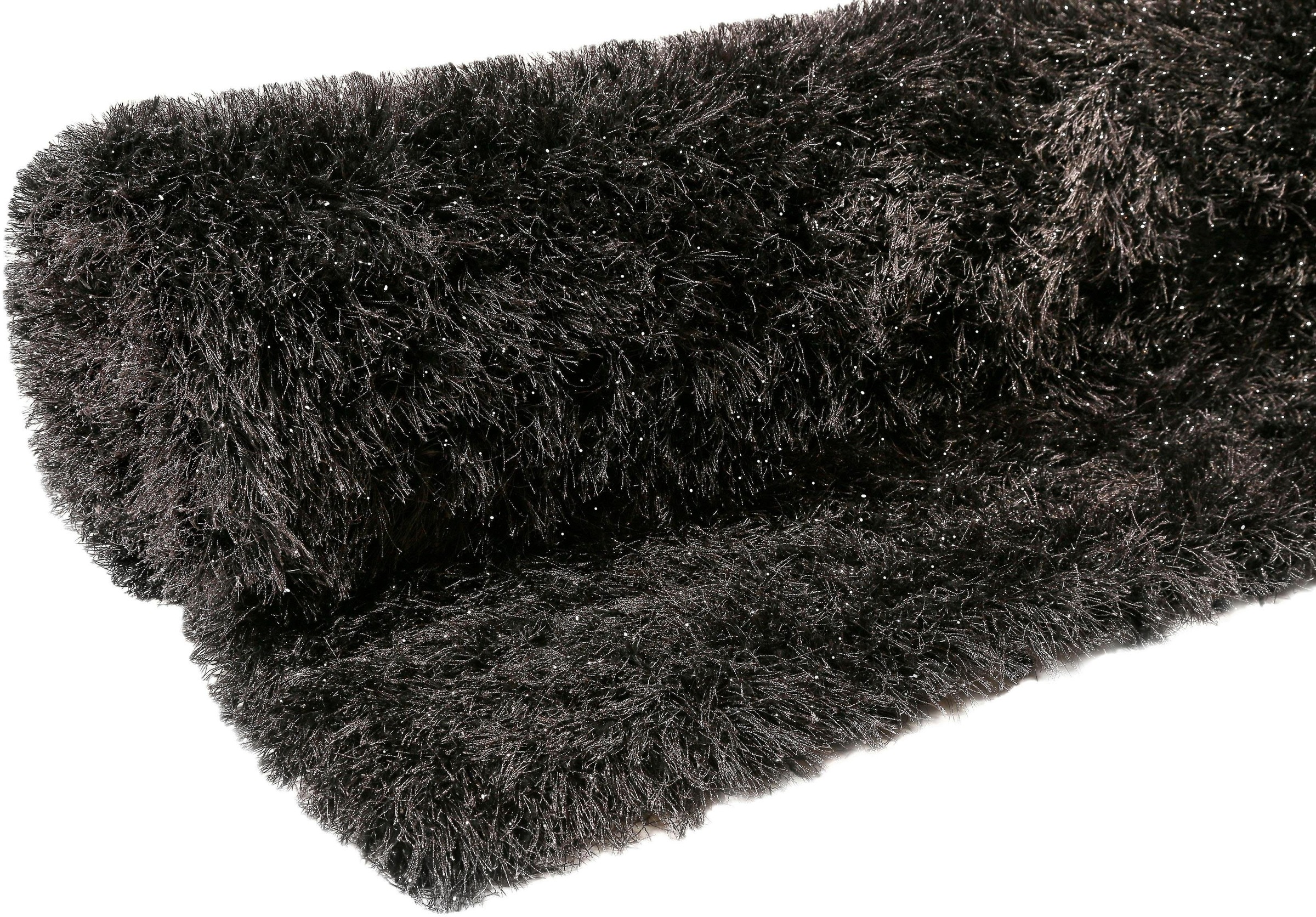 Wecon home Hochflor-Teppich »Shiny Touch«, rechteckig, 70 mm Höhe, Glanzgarn, Wohnzimmer