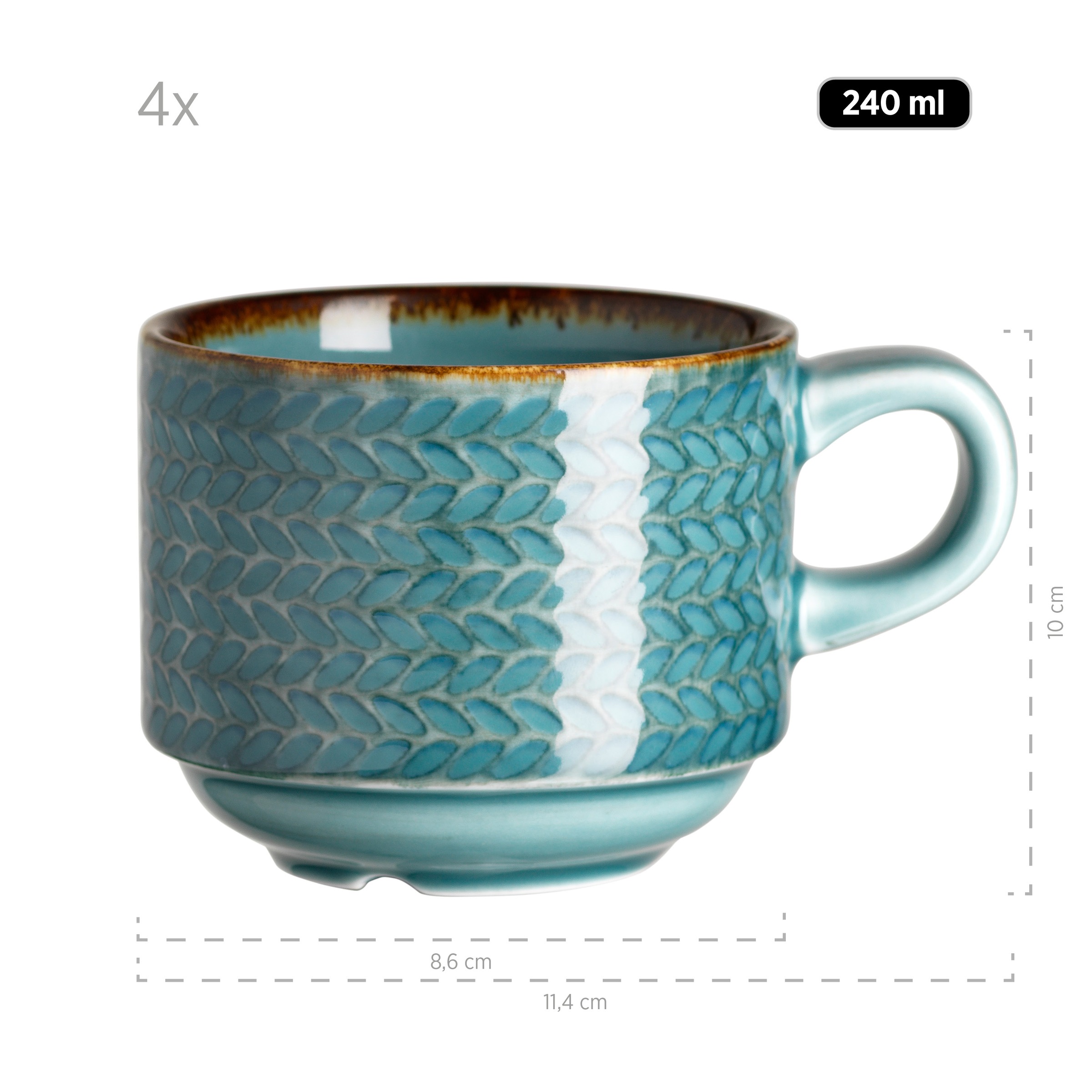 MÄSER Kaffeeservice »PROSPERO, Geschirr Set, Porzellan«