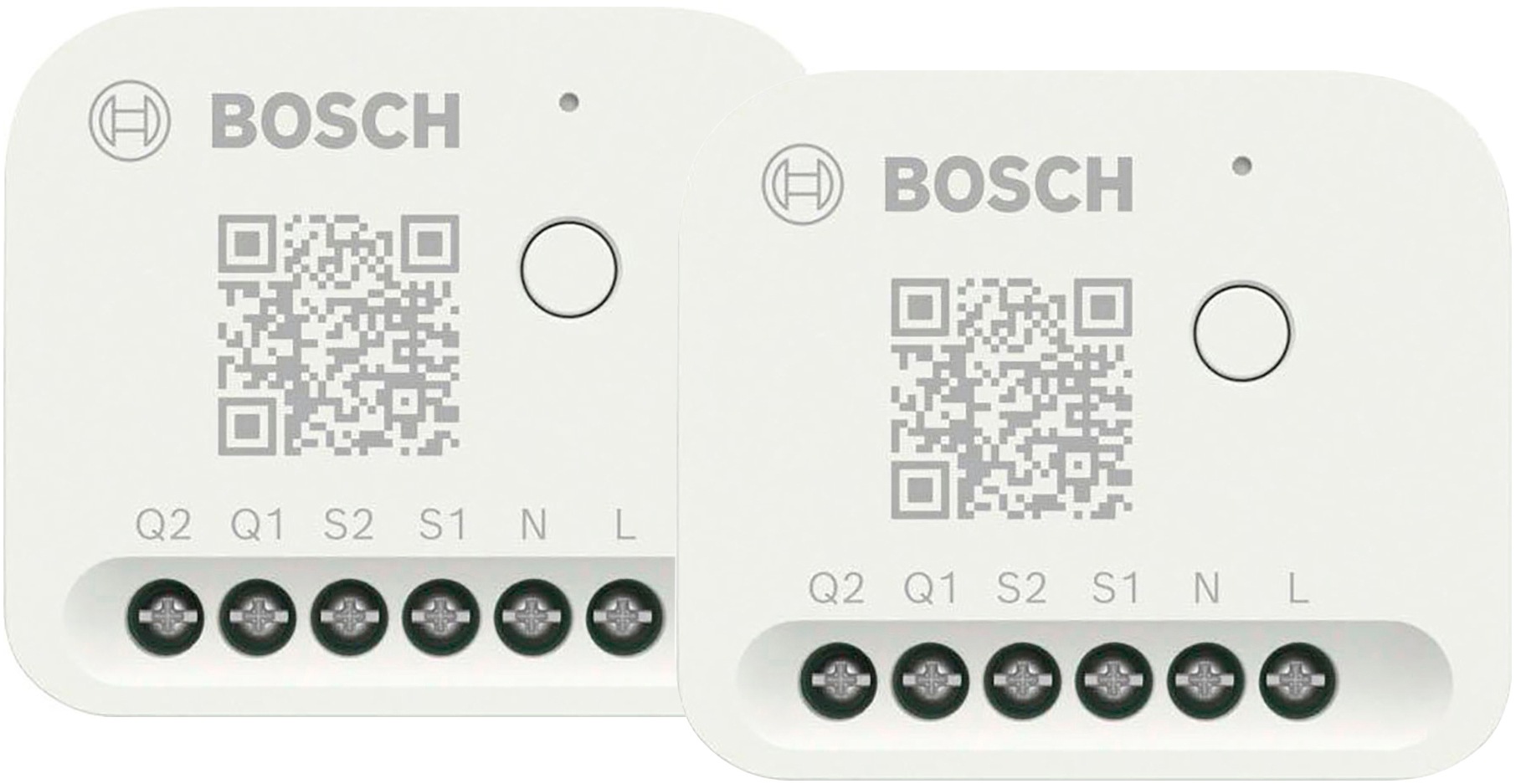 BOSCH Schalter »Smart Home Licht-/Rollladensteuerung II 2er-Set« Packung, 2 Stk. tlg. weiß Flexibel steuerbar mit vorhandenem Schalter als auch per...