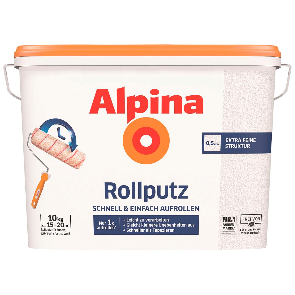 Alpina Dispersions-Silikatputz »Rollputz«