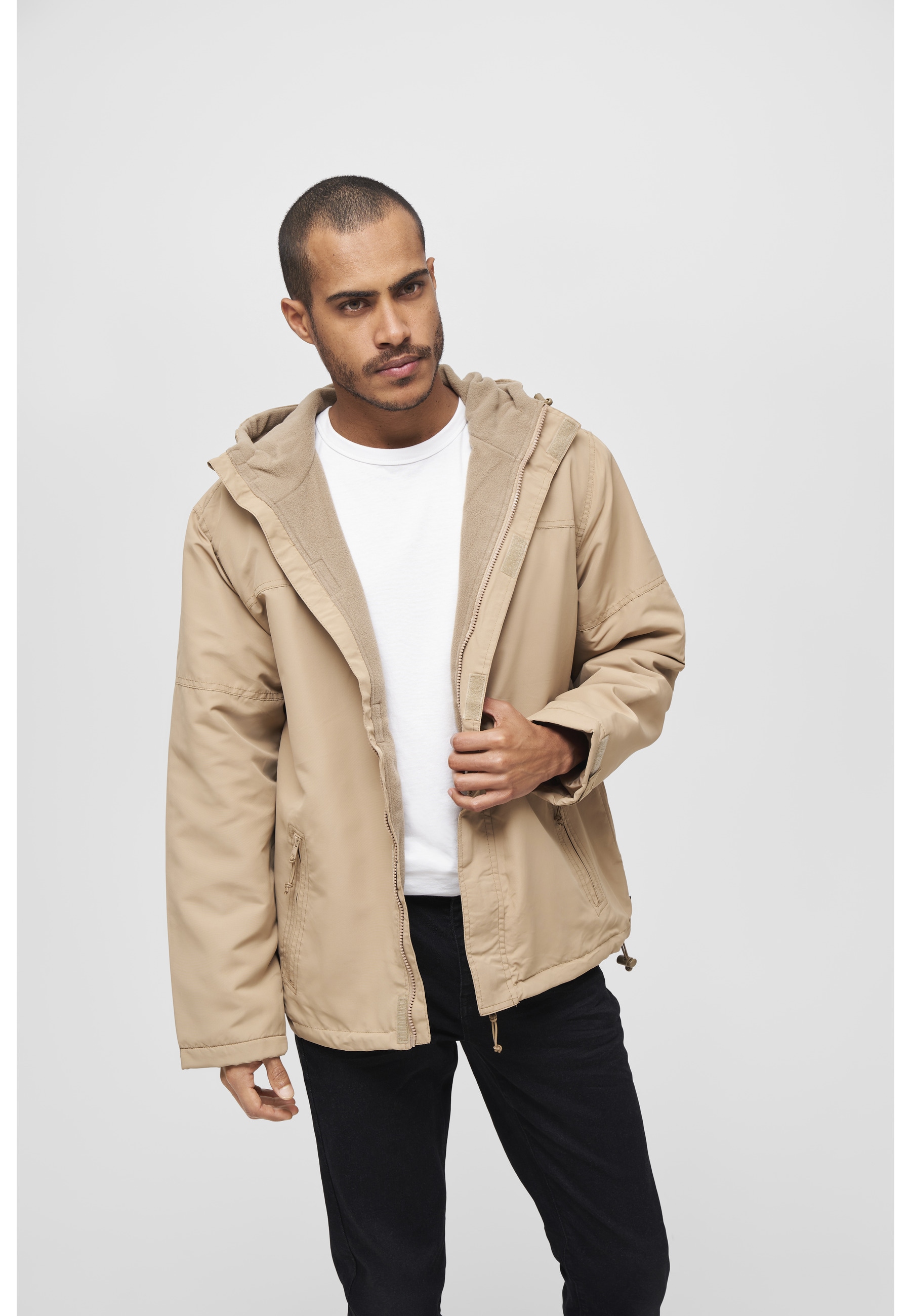 Brandit Allwetterjacke »Brandit Herren Windbreaker Frontzip« 1 Stk. tlg. mit Kapuze