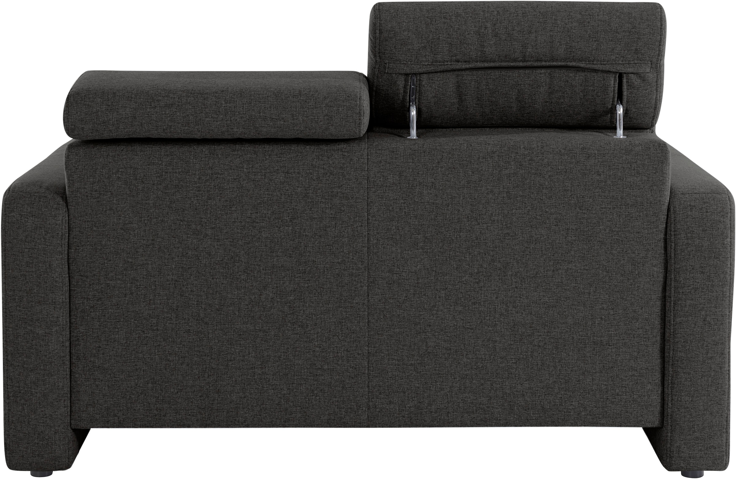 sit&more 2-Sitzer »Bologna«, inklusive Kopfteilverstellung und Federkern