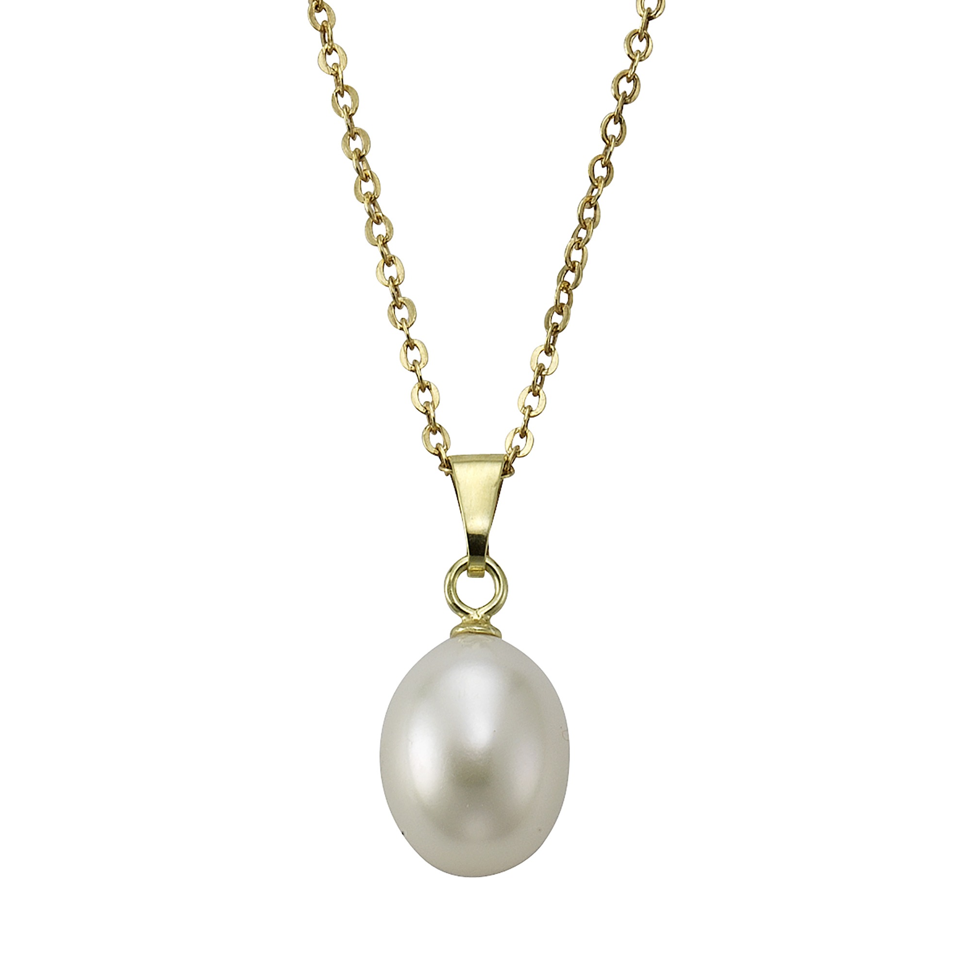 Fascination by Ellen K. Kette mit Anhänger »Gold 333 mit Perle weiß 8-9mm«
