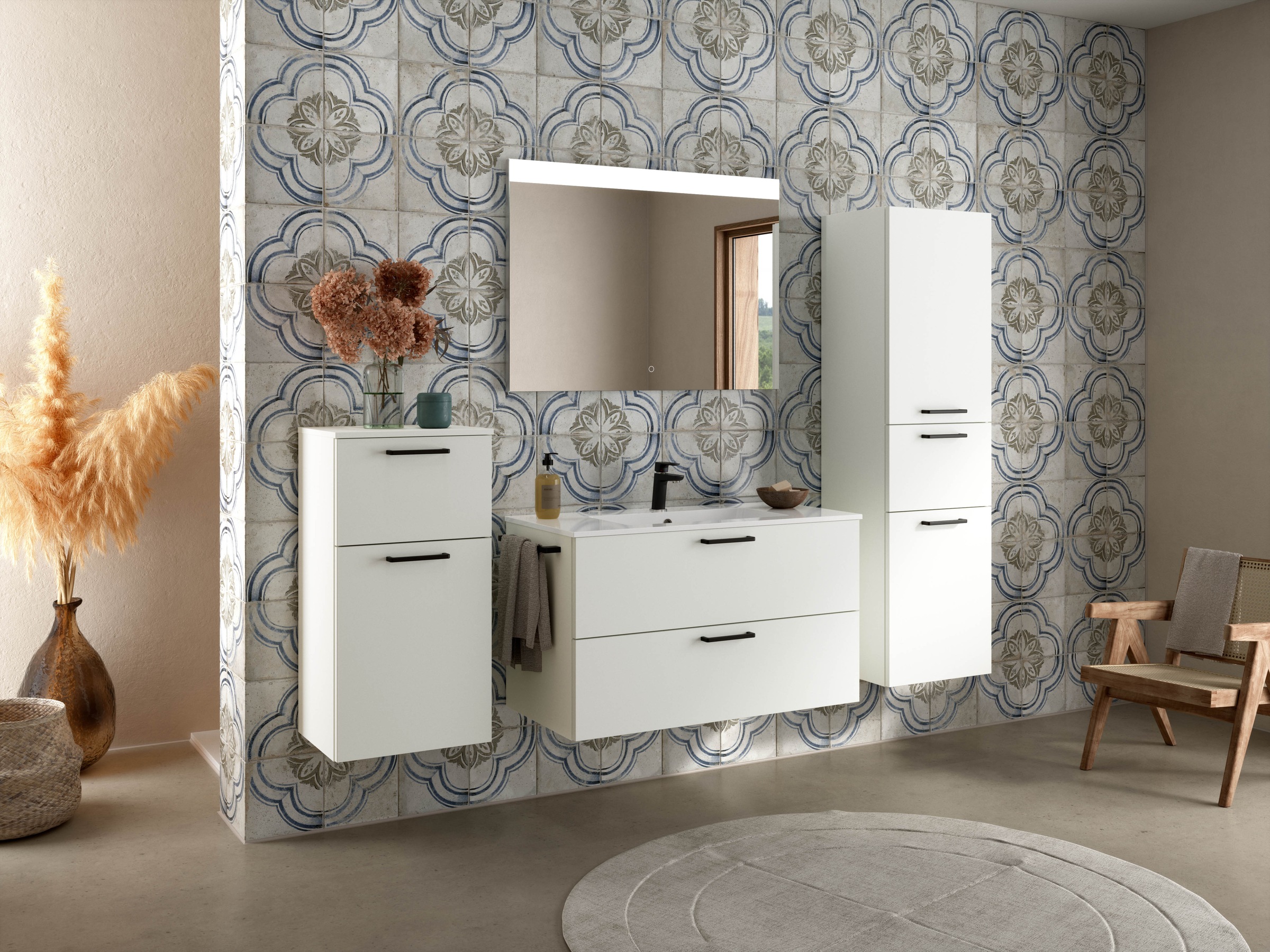 nobilia® Badmöbel-Set »Tolvina« vormontiert, mit Soft-Close, 2 Stk. tlg. in günstig online kaufen