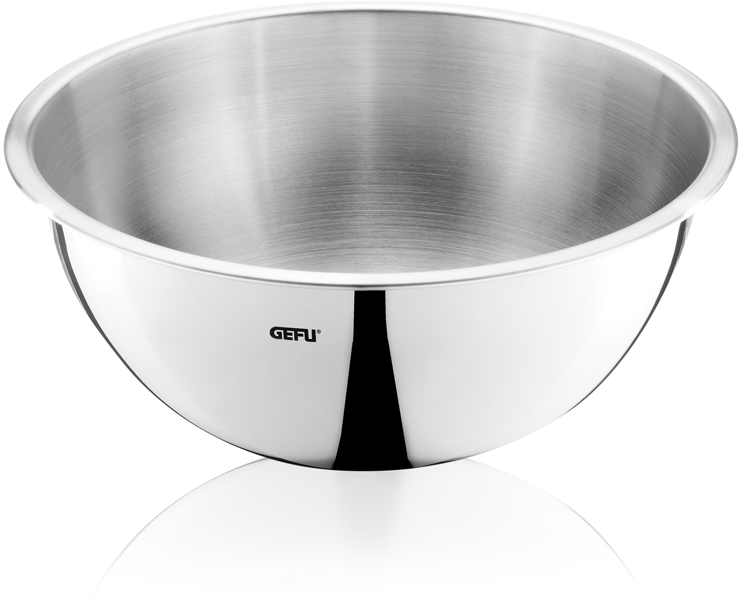 GEFU Rührschüssel »Edelstahlschüssel-Set, 5-teilig Schüssel-Set« 5 Stk. aus Edelstahl stapelbar, praktischer Schüttrand für tropffreies Ausgießen