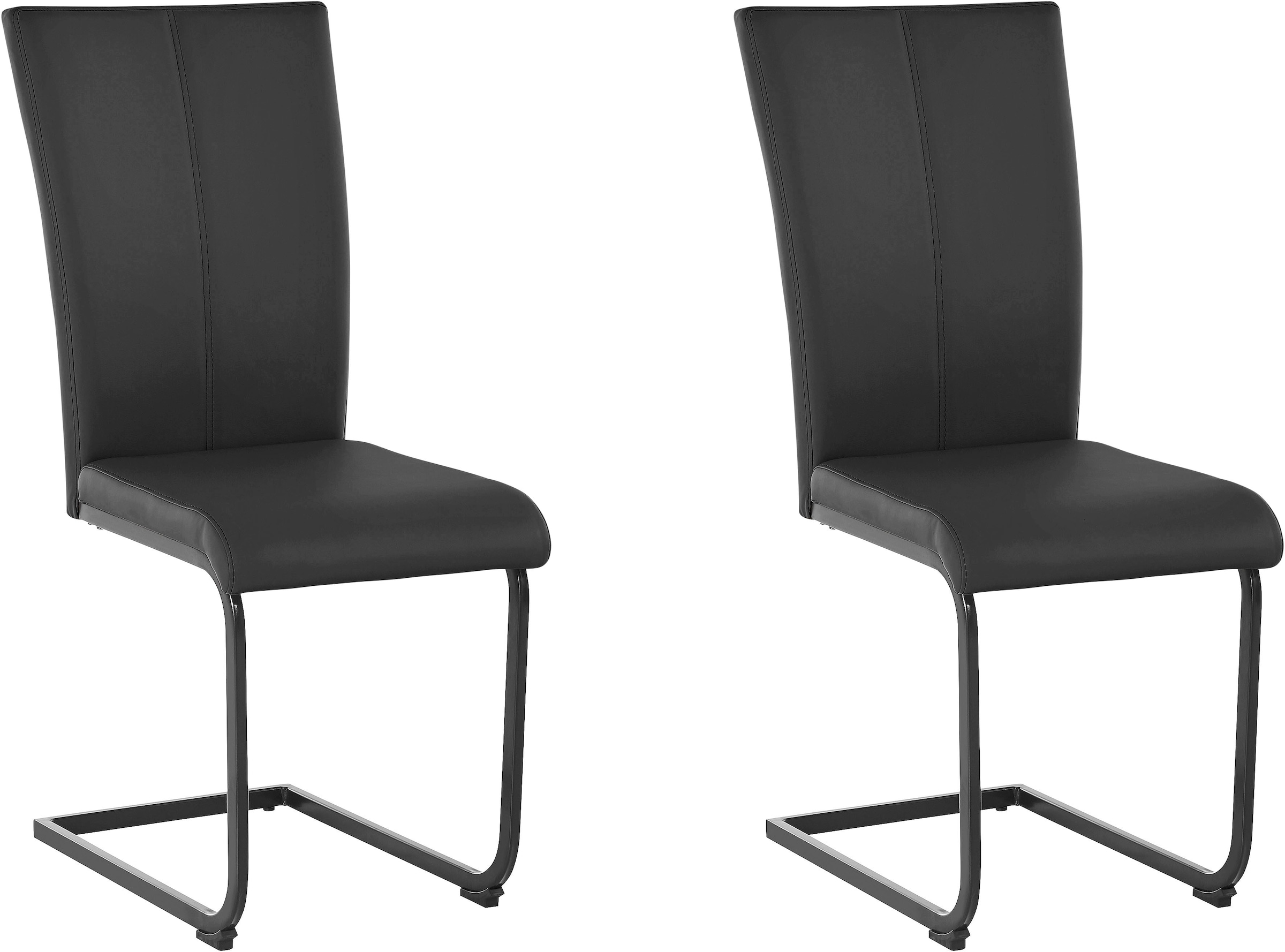 Home affaire Freischwinger »Oliver«, (Set), 2 St., Kunstleder, Stuhl belast günstig online kaufen