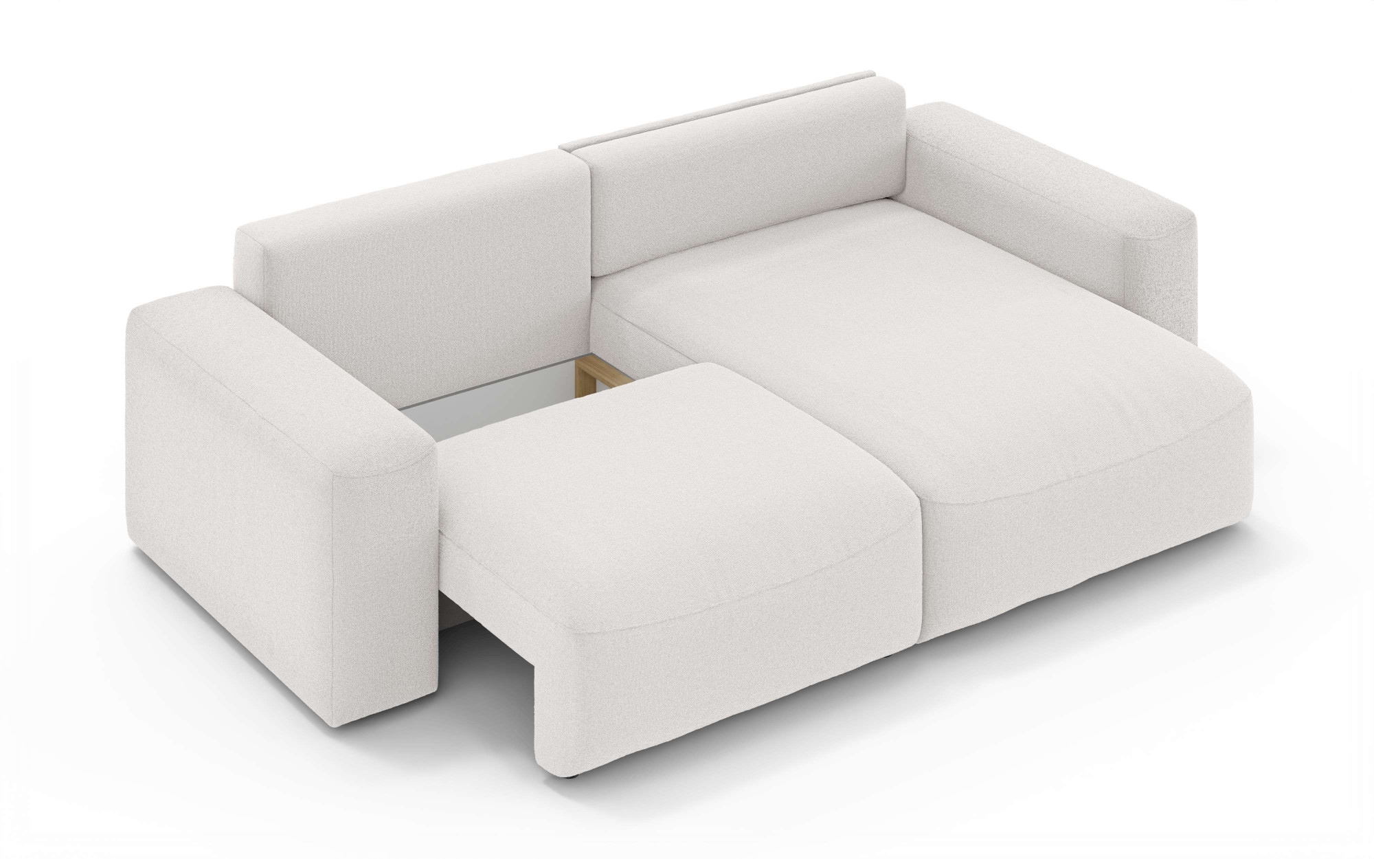 OTTO home Ecksofa »MATTS Schlafsofa mit Bettkasten, Maße B/T/H: 265/159/89 cm«, L-Form mit Recamiere rechts oder links, hoher Sitzkomfort