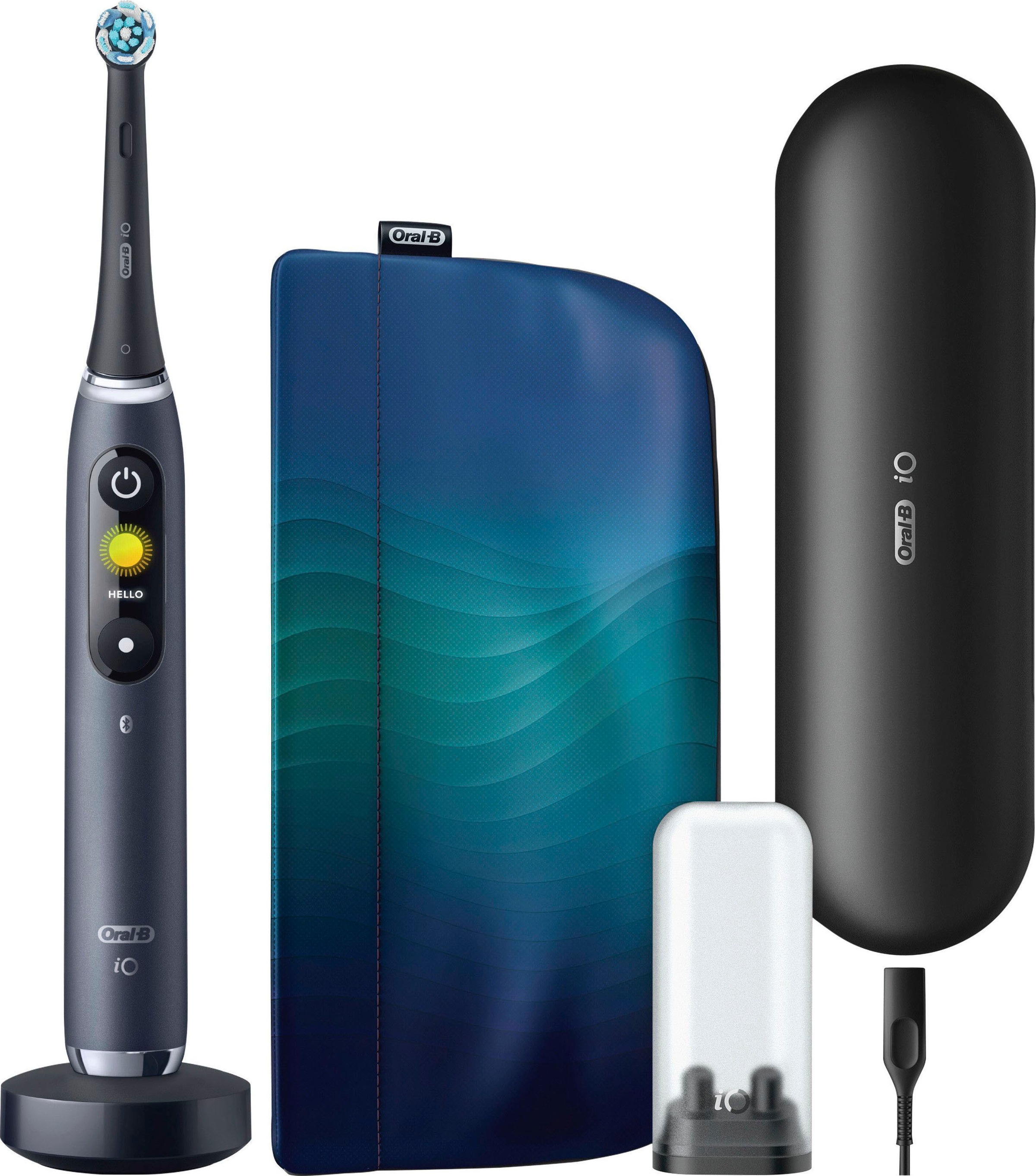 Oral-B Elektrische Zahnbürste »iO Series 9«, 1 St. Aufsteckbürsten, mit Reiseetui