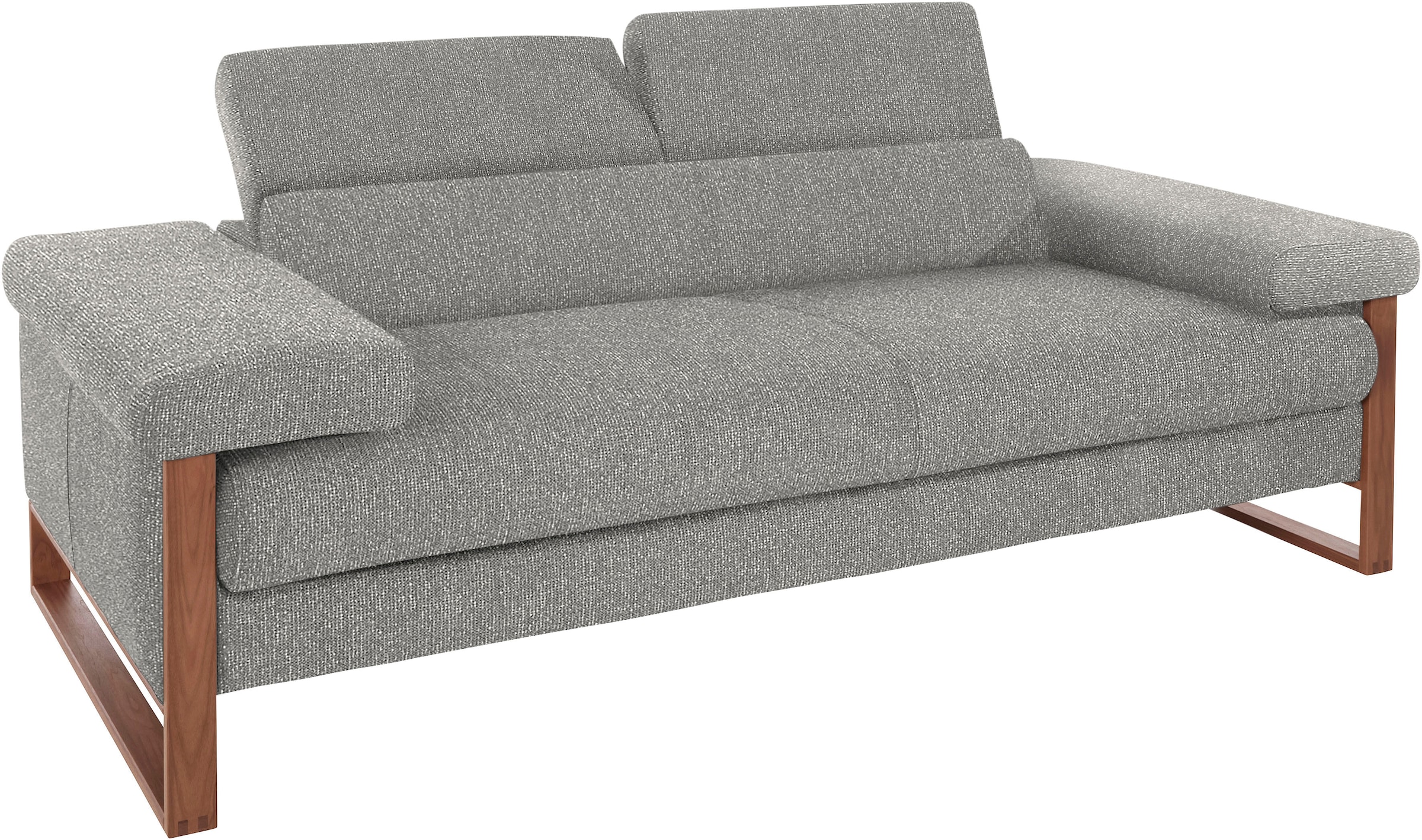 W.SCHILLIG 2-Sitzer »finn«, German Design Award 2016, Fußgestell Nussbaum natur, Breite 210 cm
