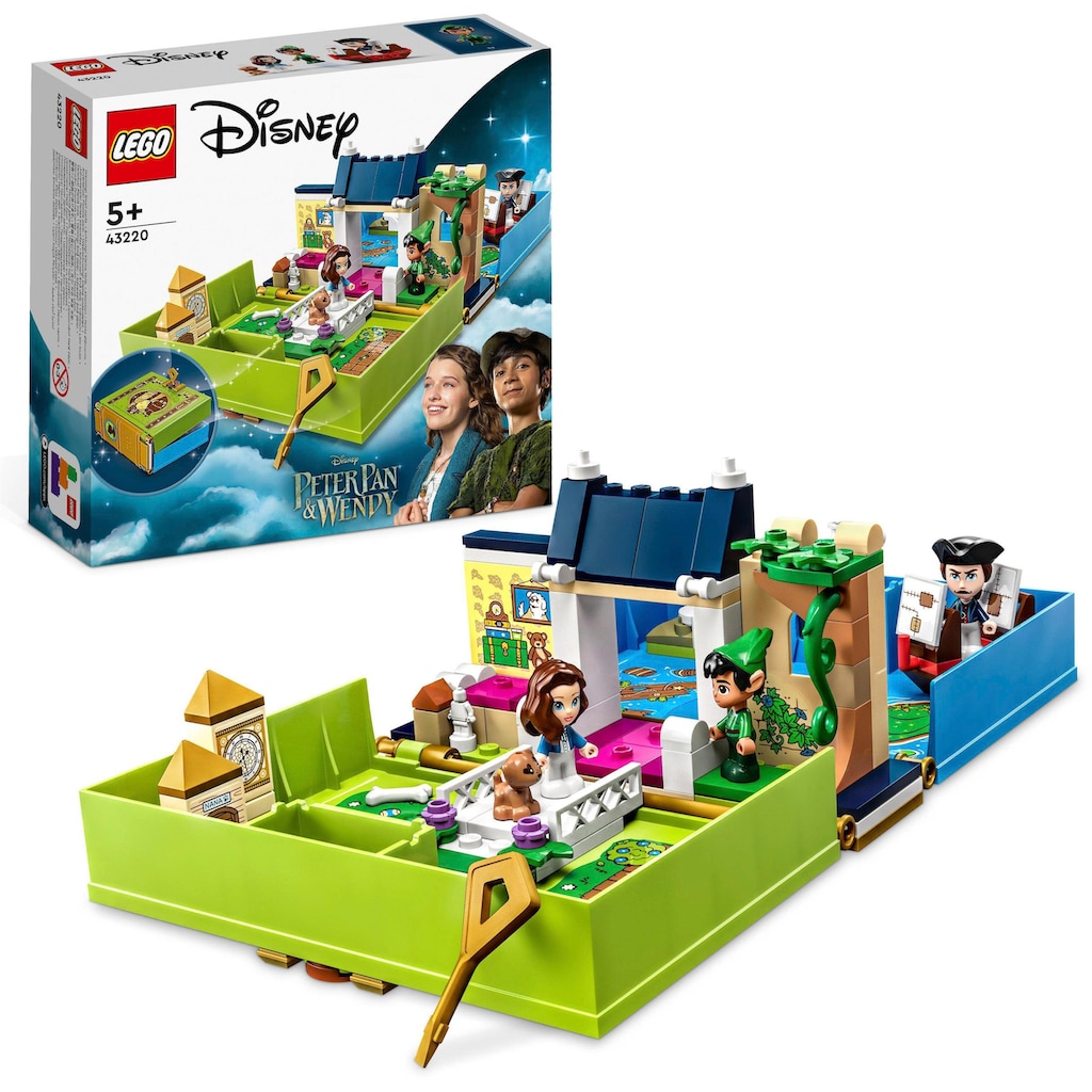 LEGO® Konstruktionsspielsteine »Peter Pan & Wendy Märchenbuch-Abenteuer (43220), LEGO® Disney Classic«, (111 St.)