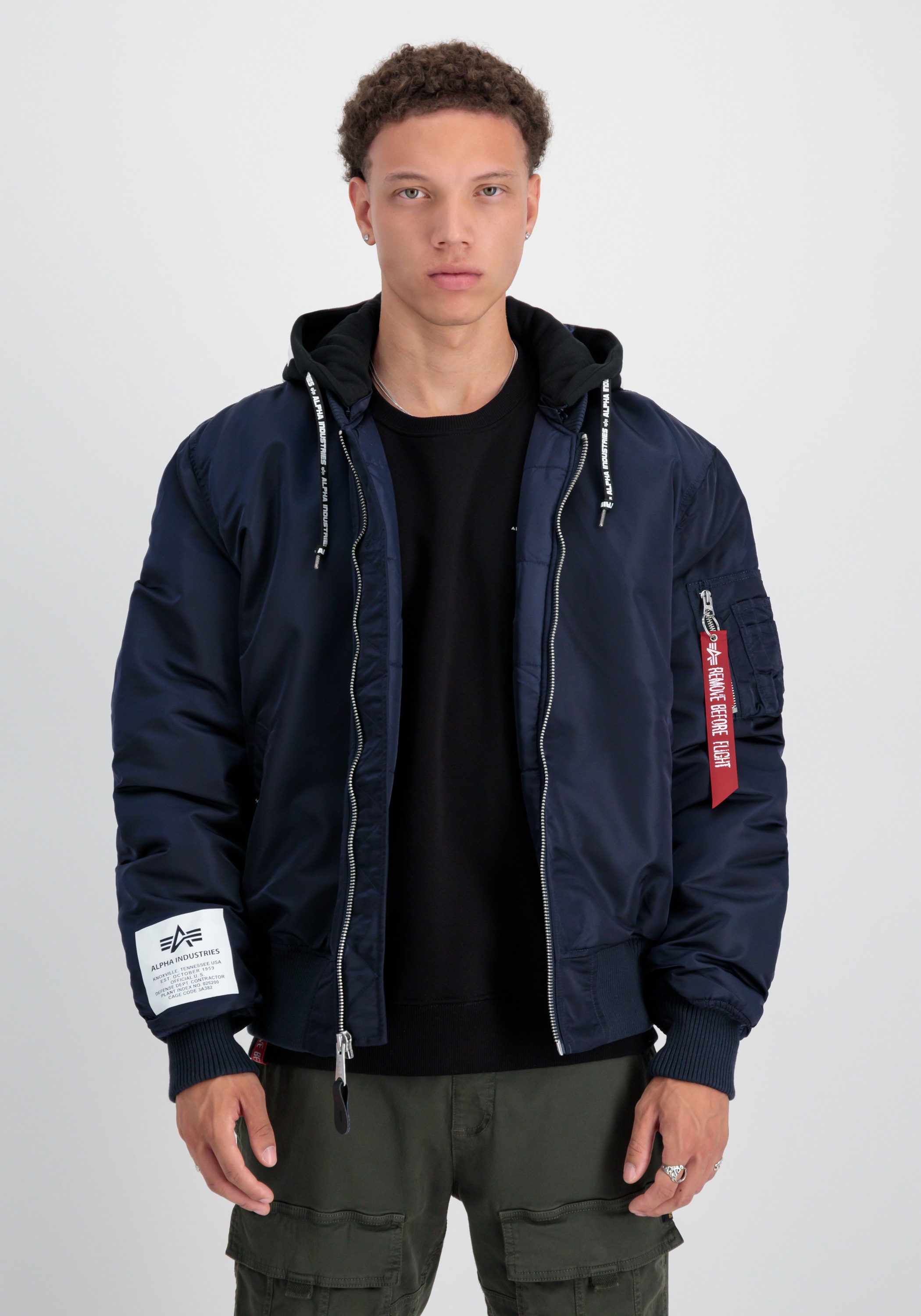 Alpha Industries Bomberjacke »MA-1 Zip Hood Print«