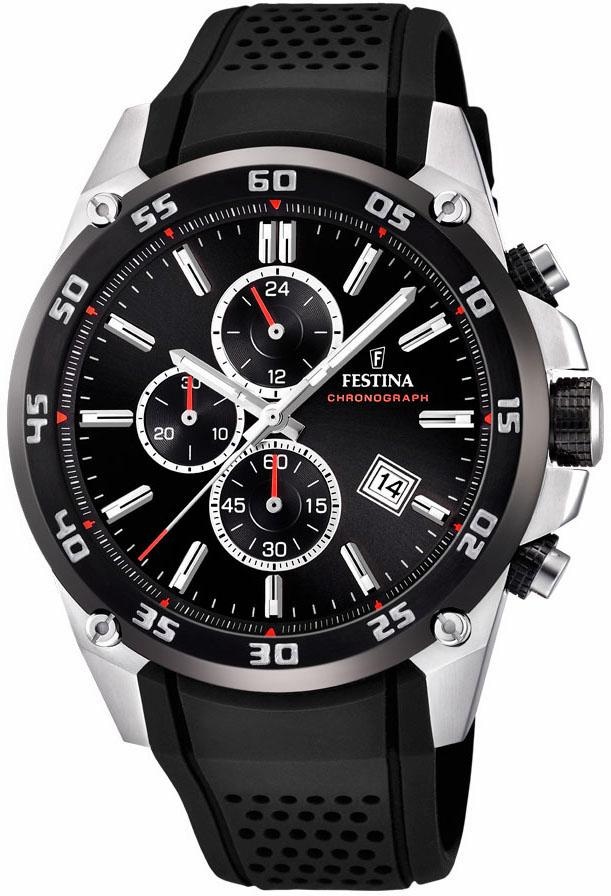 Festina Chronograph »The Originals«, Armbanduhr, Quarzuhr, Herrenuhr, Stoppfunktion, bis 10 bar wasserd.