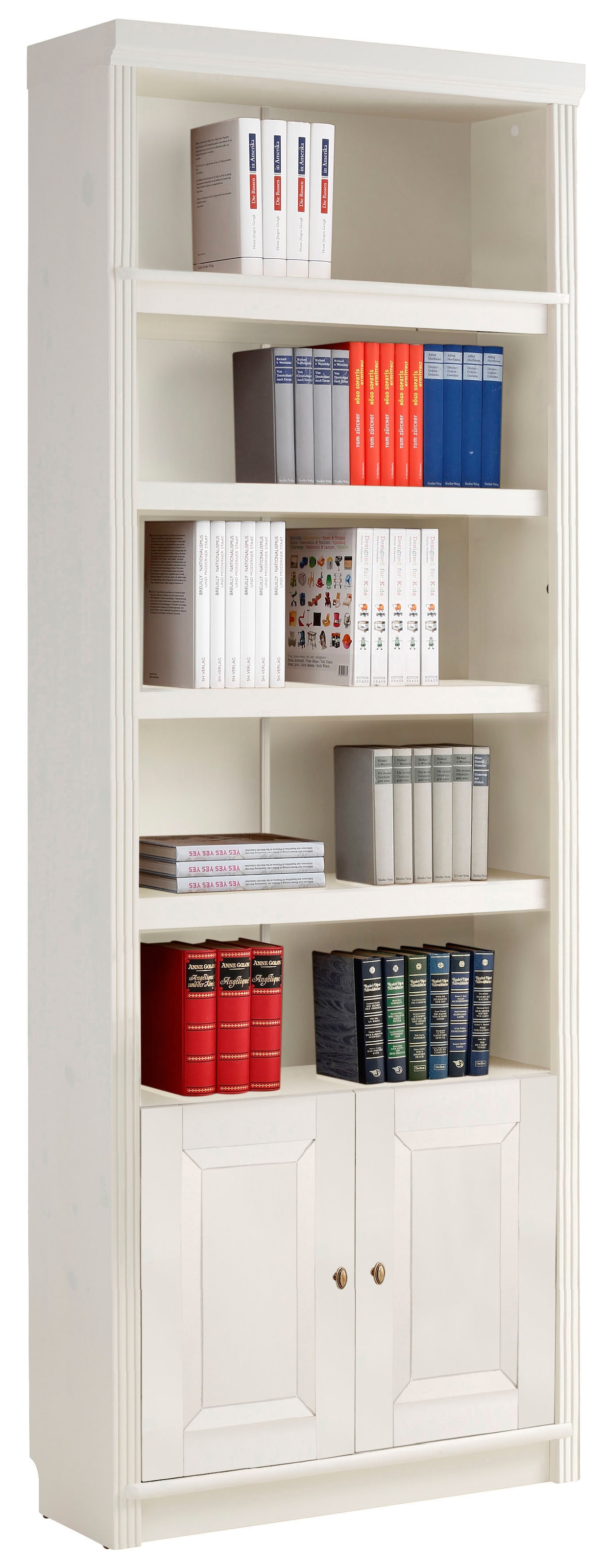 Home affaire Bücherregal "Soeren", aus massiver Kiefer, Höhe 220 cm, mit 2 günstig online kaufen