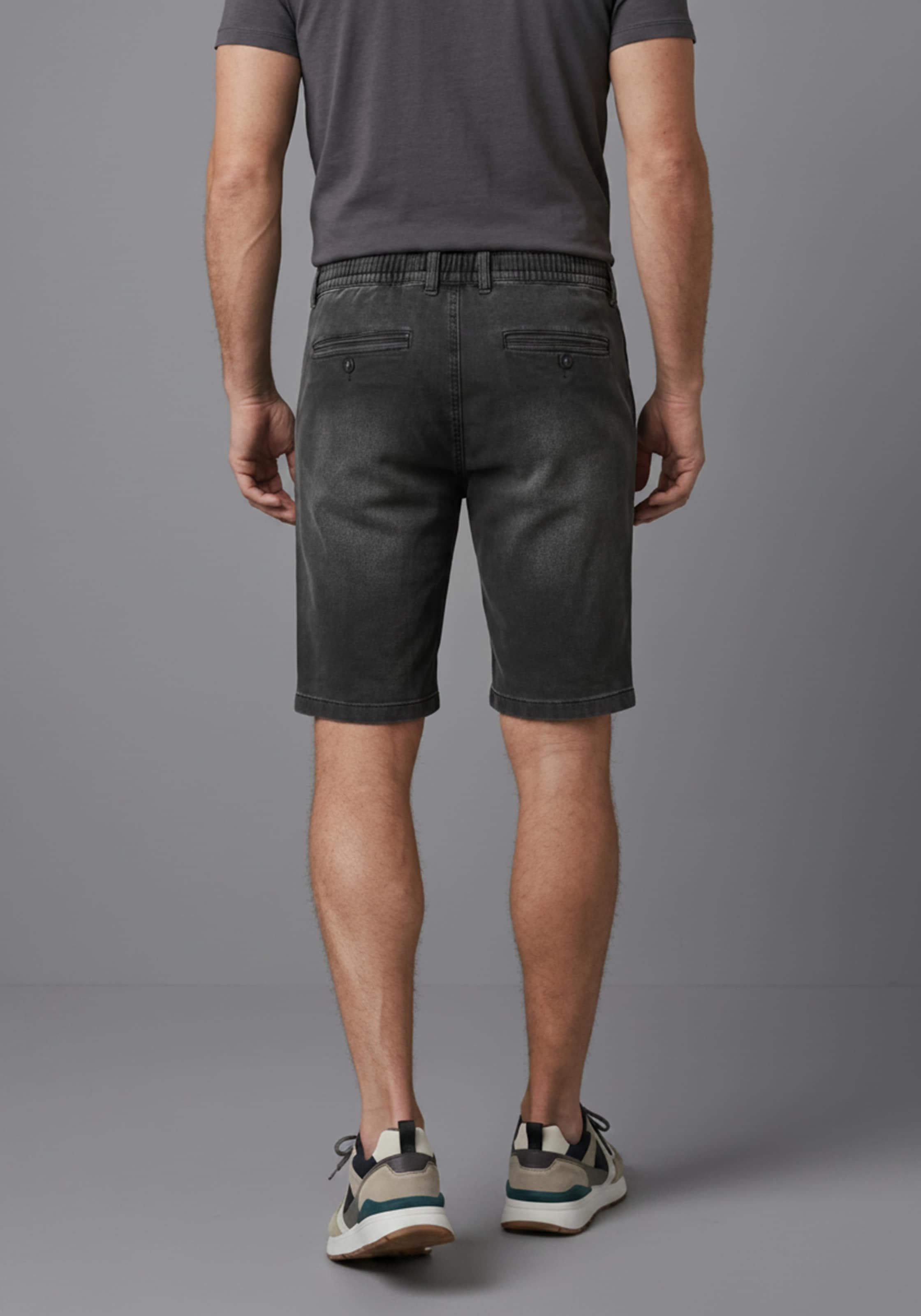 Arizona Jogg-Jeansbermudas Regular Fit, gerades Bein, niedrige Leibhöhe, mit Kordelzug