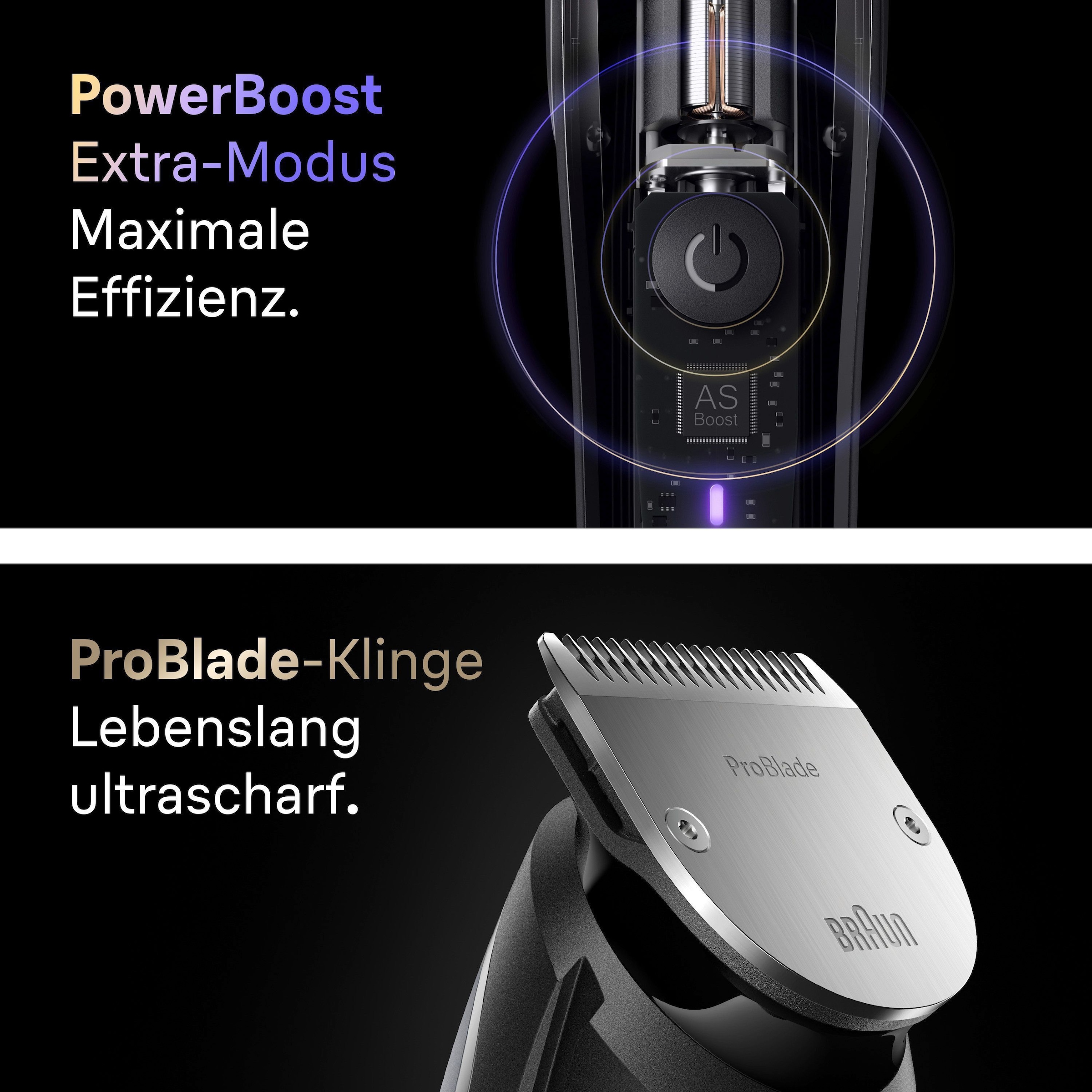 Braun Haarschneider »Series 9 BT9520 ARF1« 4 Aufsätze 7 Barber Tools, Power Boost, 180 Min Akku, 52 Längen, Wasserdicht
