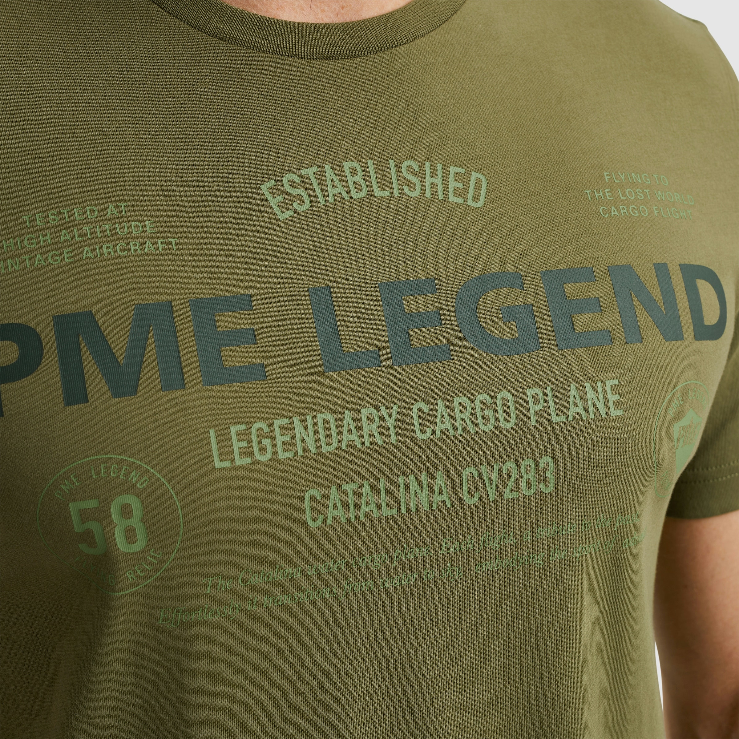 PME LEGEND T-Shirt mit Logoprint