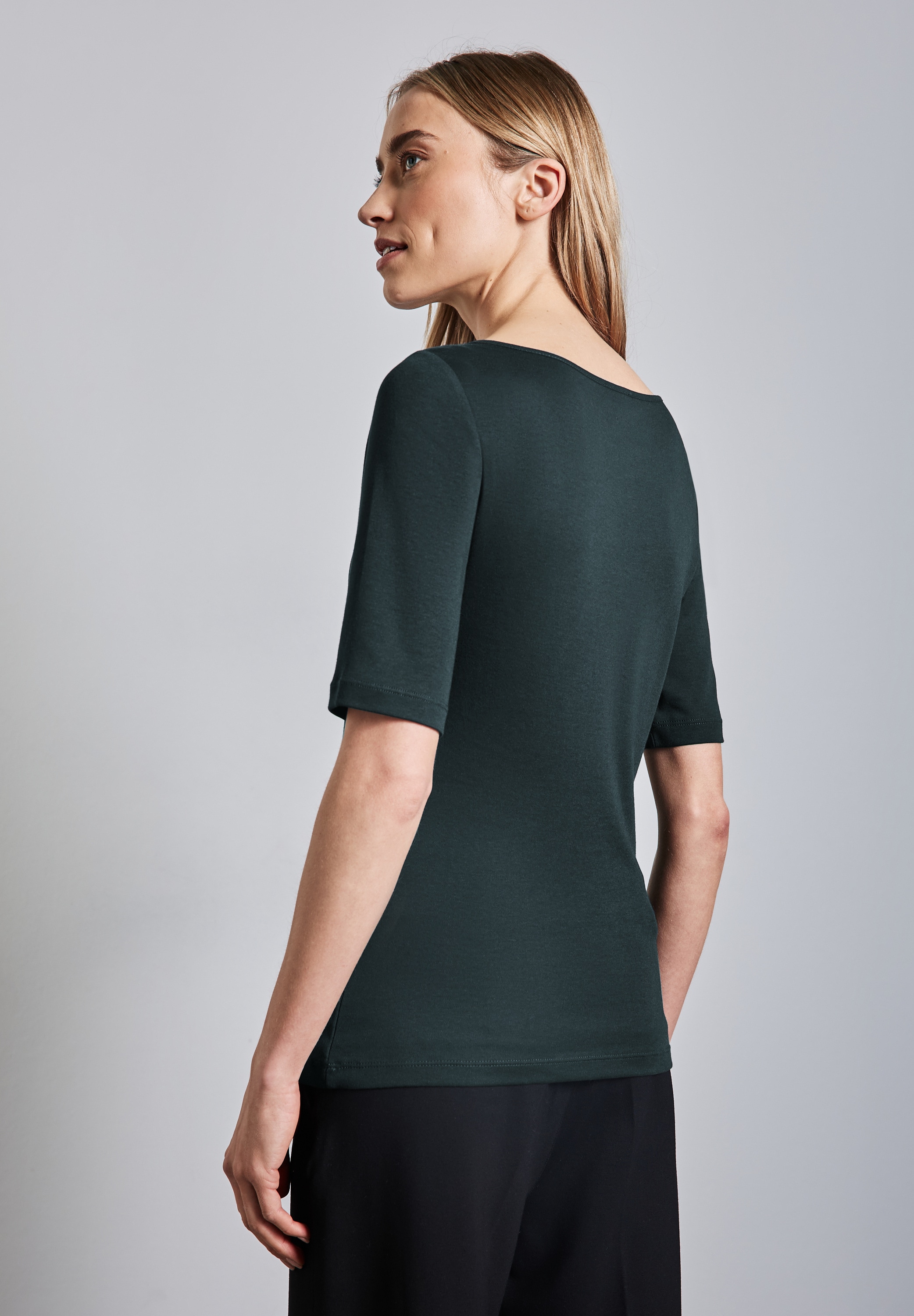 STREET ONE T-Shirt »Style Lanea«, mit U-Boot Ausschnitt