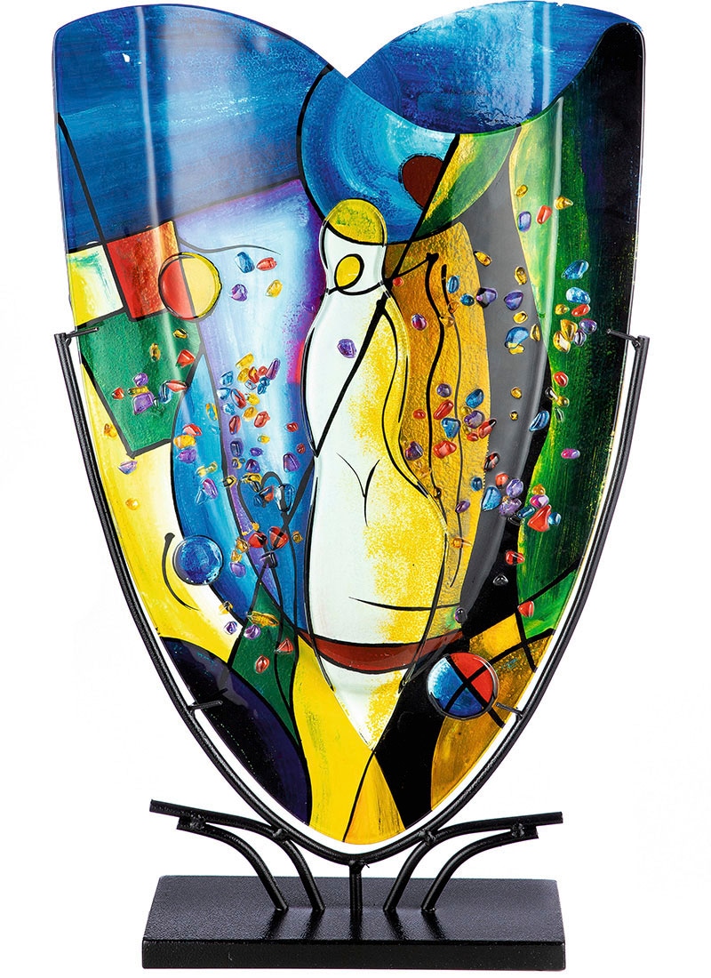 Casablanca by Gilde Tischvase »Magic, Dekovase«, (1 St.), Vase aus Glas, mi günstig online kaufen