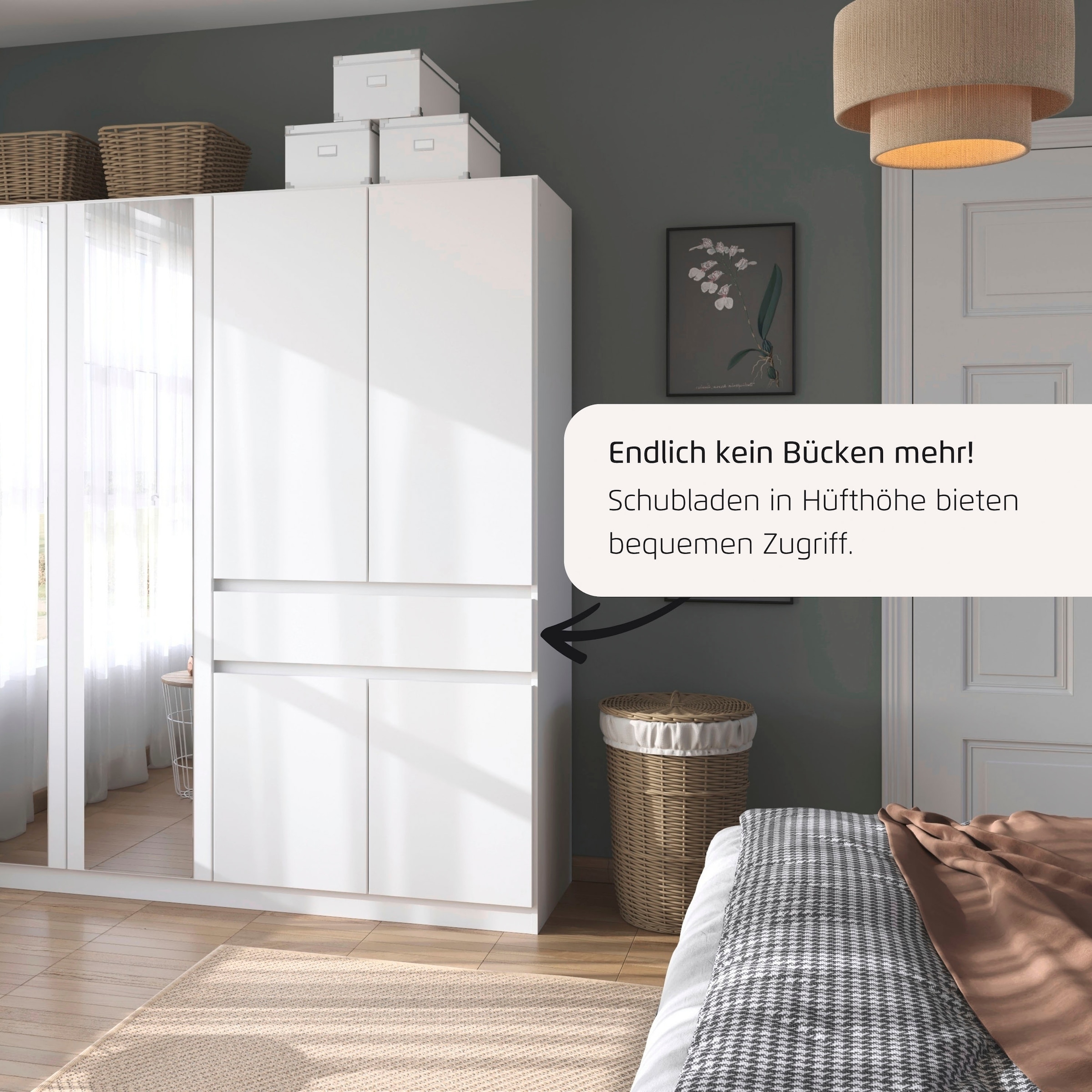 rauch Kleiderschrank »Tübingen« mit Spiegel