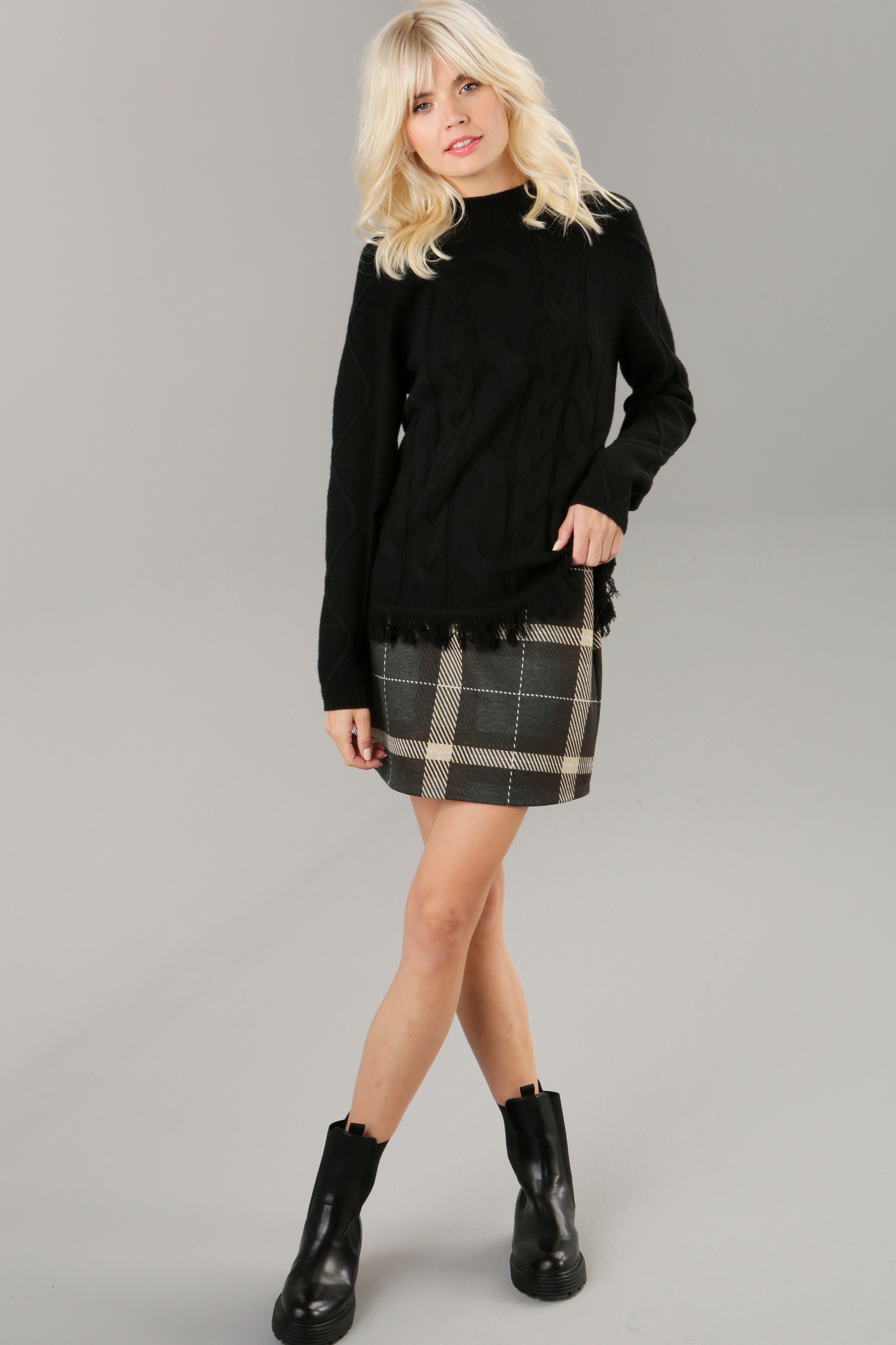 5. Bild von Aniston SELECTED Minirock, mit Karomuster - NEUE KOLLEKTION