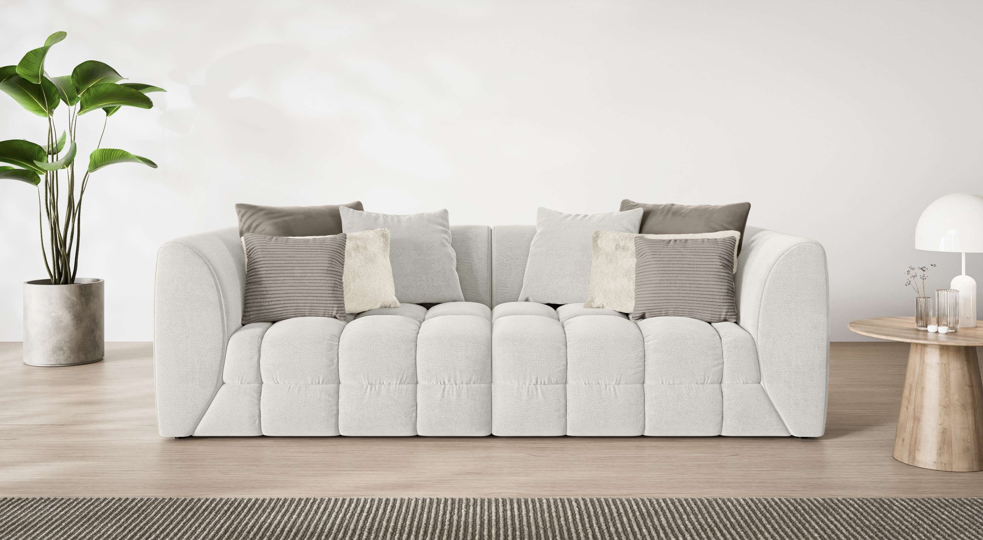 s.Oliver Big-Sofa »COBBO 3-Sitzer Design-Sofa Bubble-Optik, Maße B/T/H: 259 günstig online kaufen
