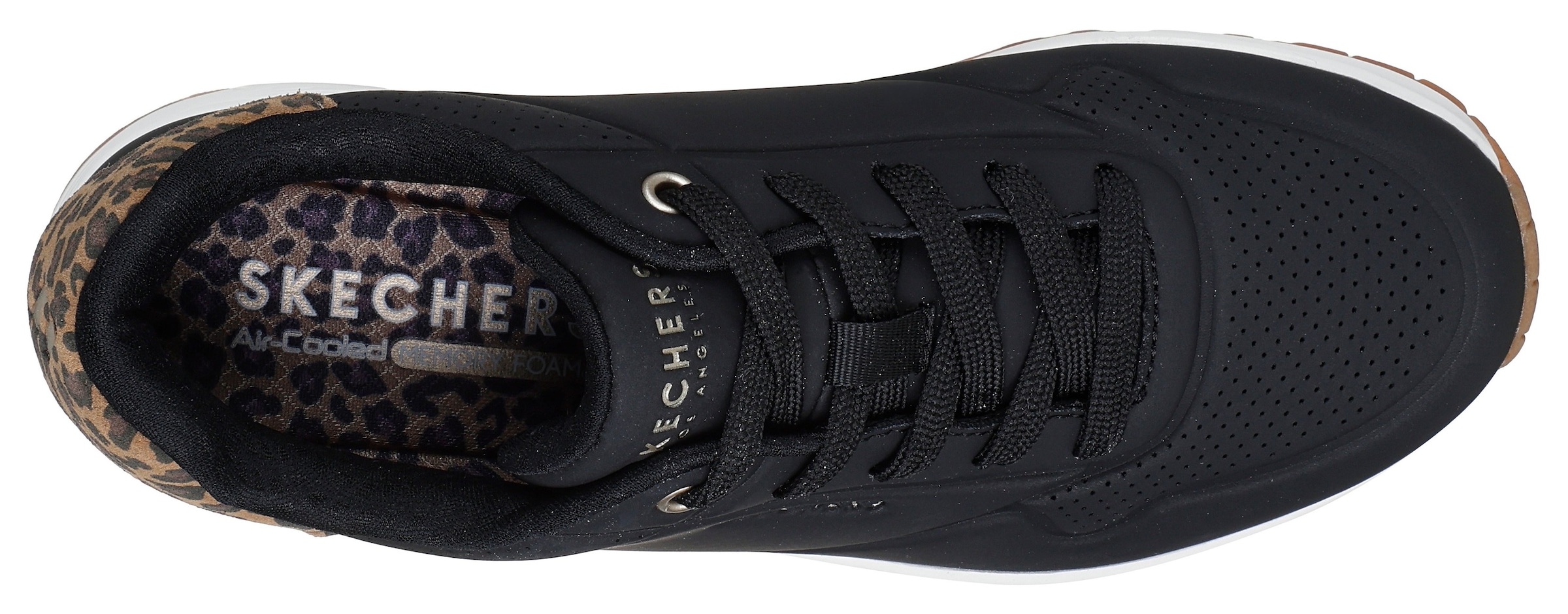 Skechers Sneaker »UNO-JUNGLE NITE«, Schnürschuh, Freizeitschuh mit Wedge-Absatz